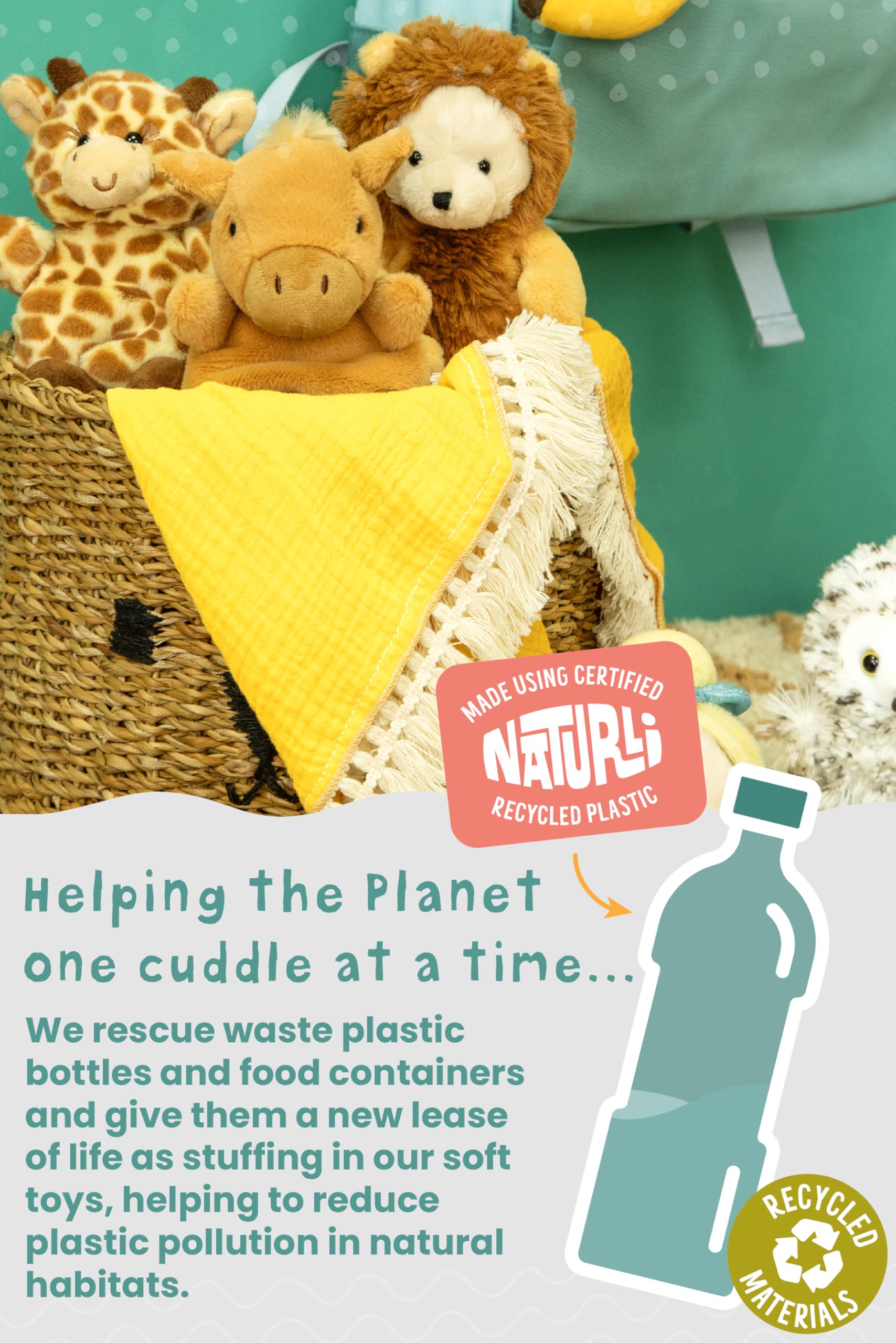 LITTLE Living Nature Play Flower - Daisy Stuffed Plush Toy | Soft Collectible for Kids & Adults 4