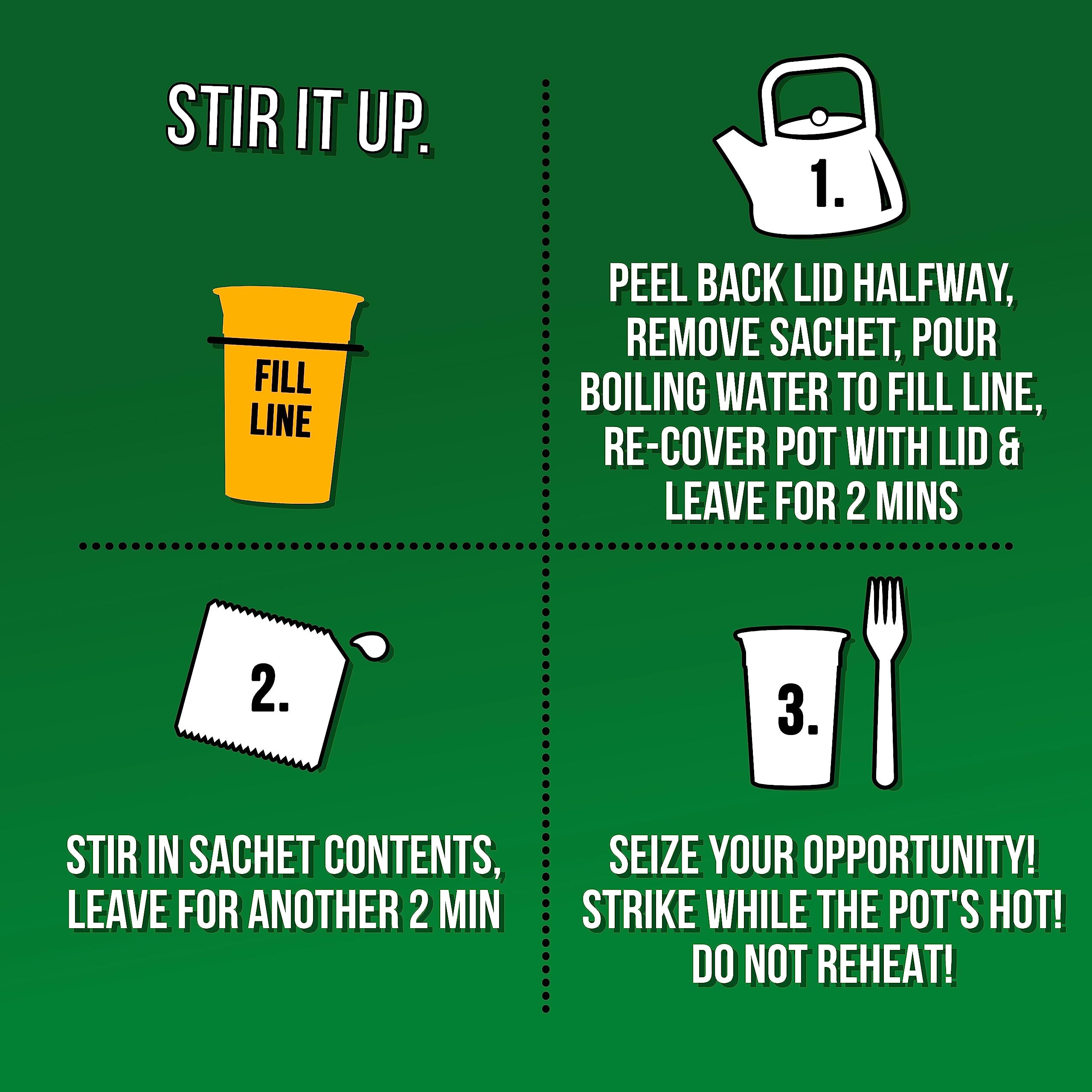 Pot Noodle King Hühnchen &amp; Pilz Instant-Nudel-Snack 114g 4