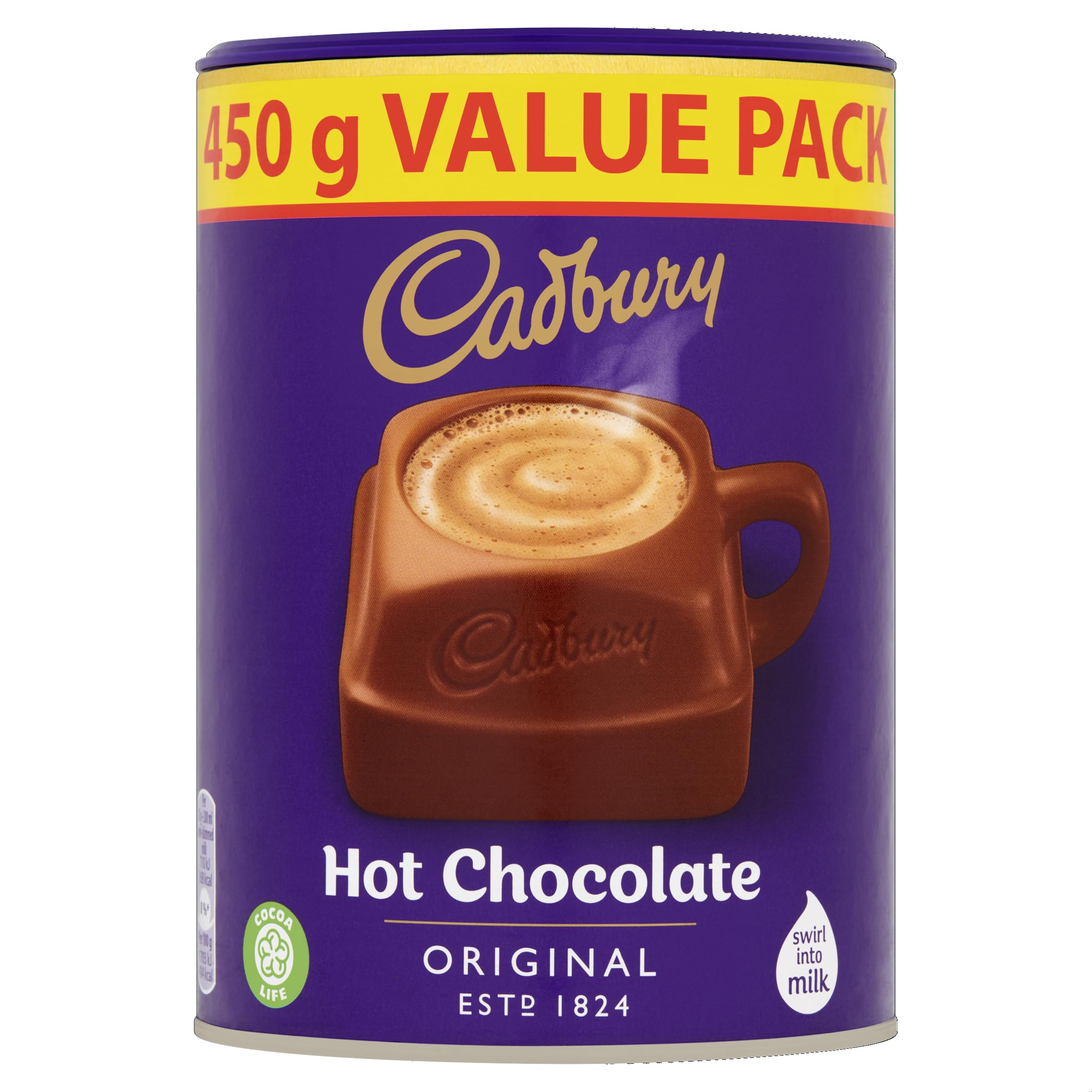 Cadbury - The Original Hot Chocolate Irresistibly Smooth Value Pack (450g)