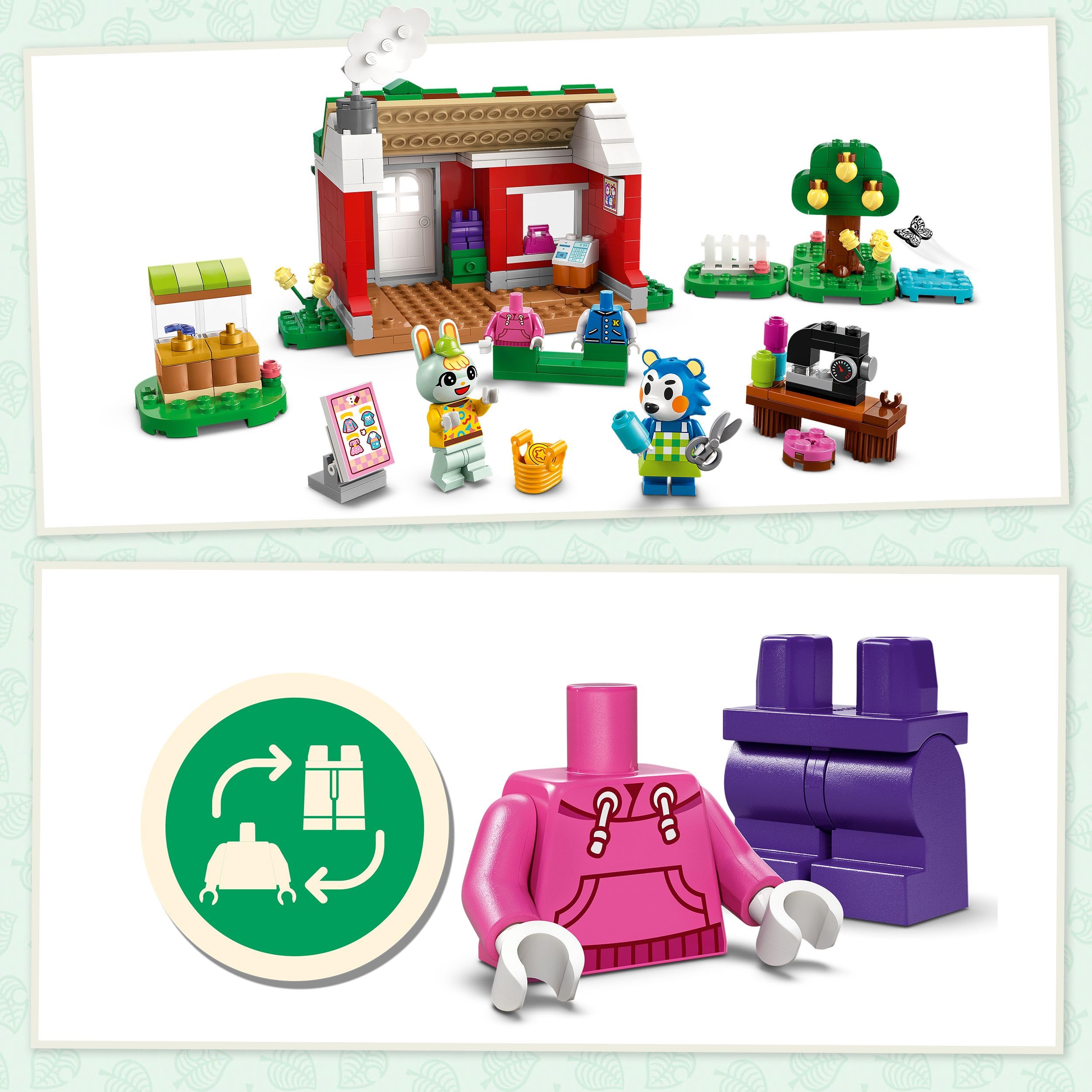 LEGO Animal Crossing Able Sisters Clothing Shop Playset - Building Toy Set for Kids 6+ 5