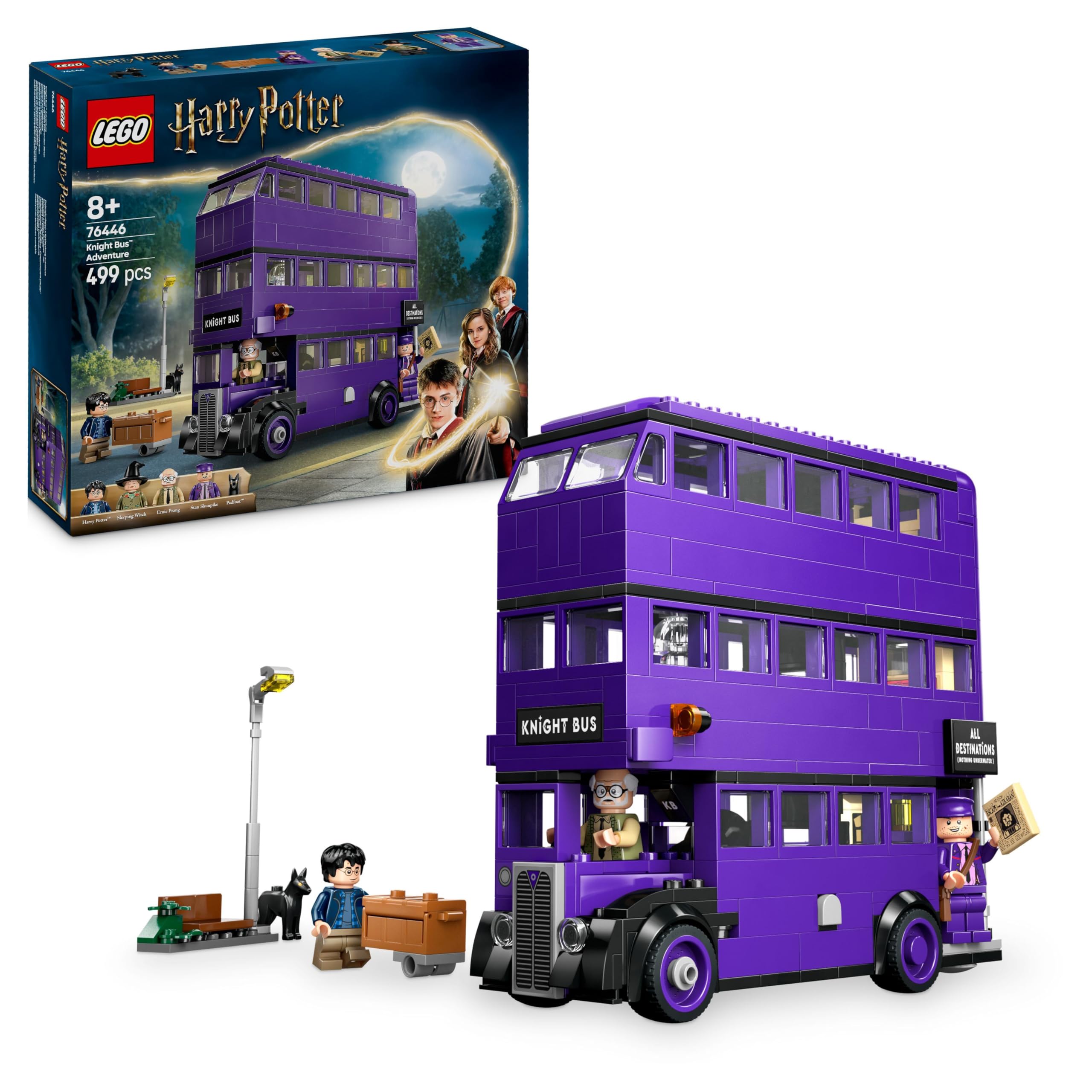 LEGO Harry Potter Knight Bus Adventure - 5 Minifigures & 499-Piece Building Set for Ages 8+