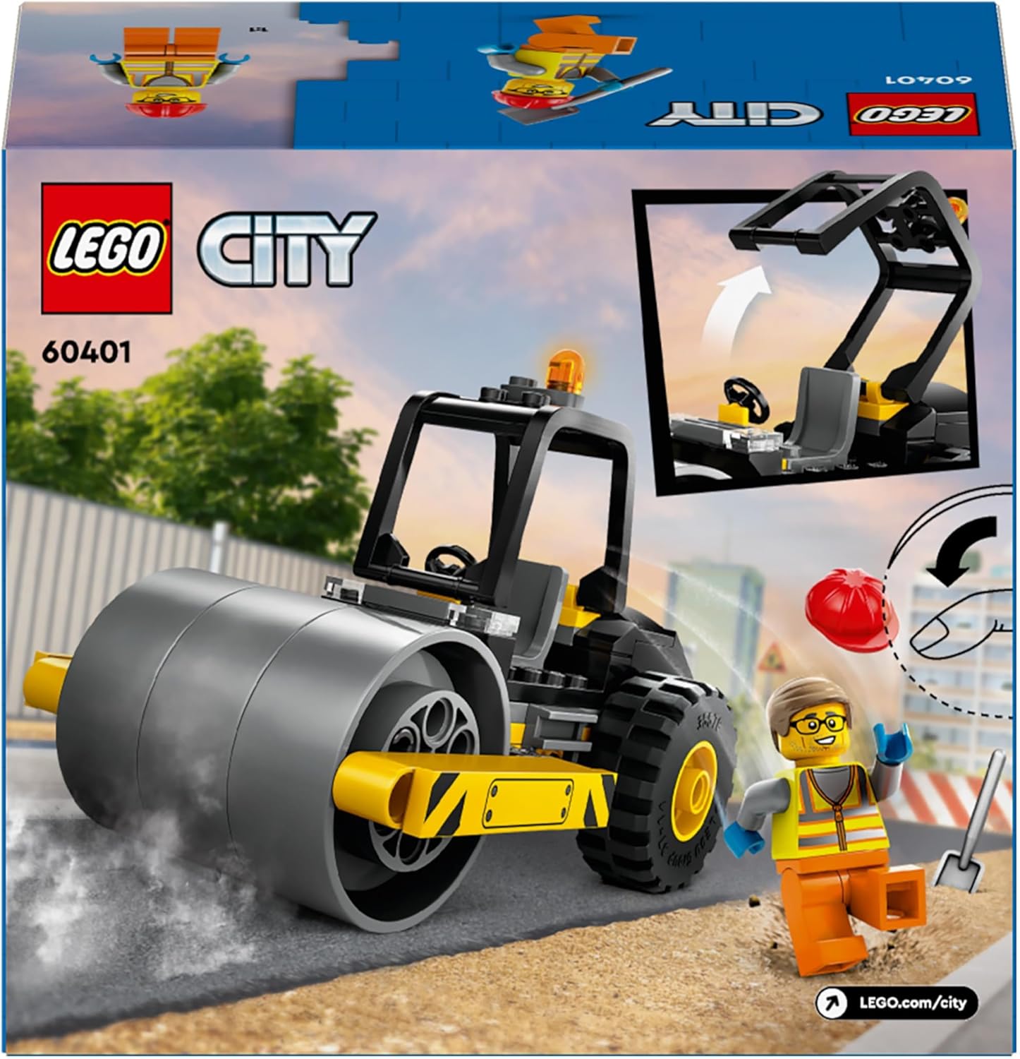 LEGO City Construction Steamroller - Building Set with Minifigure for Kids Aged 5+ 5