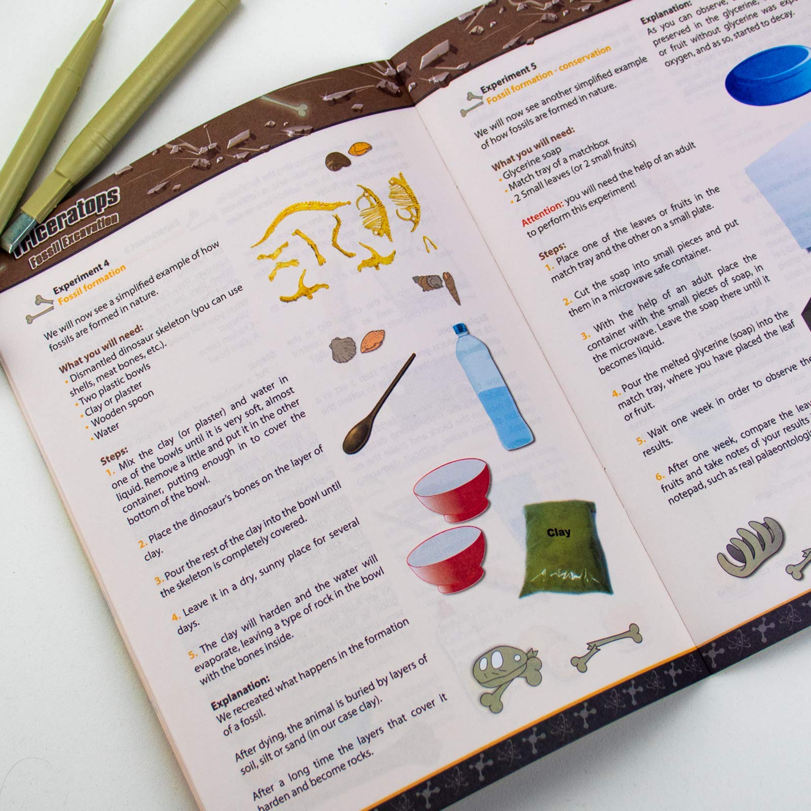 Science4you Triceratops Fossil Digging Kit - 10-Piece Dinosaur Excavation Set for Kids 6+ 5