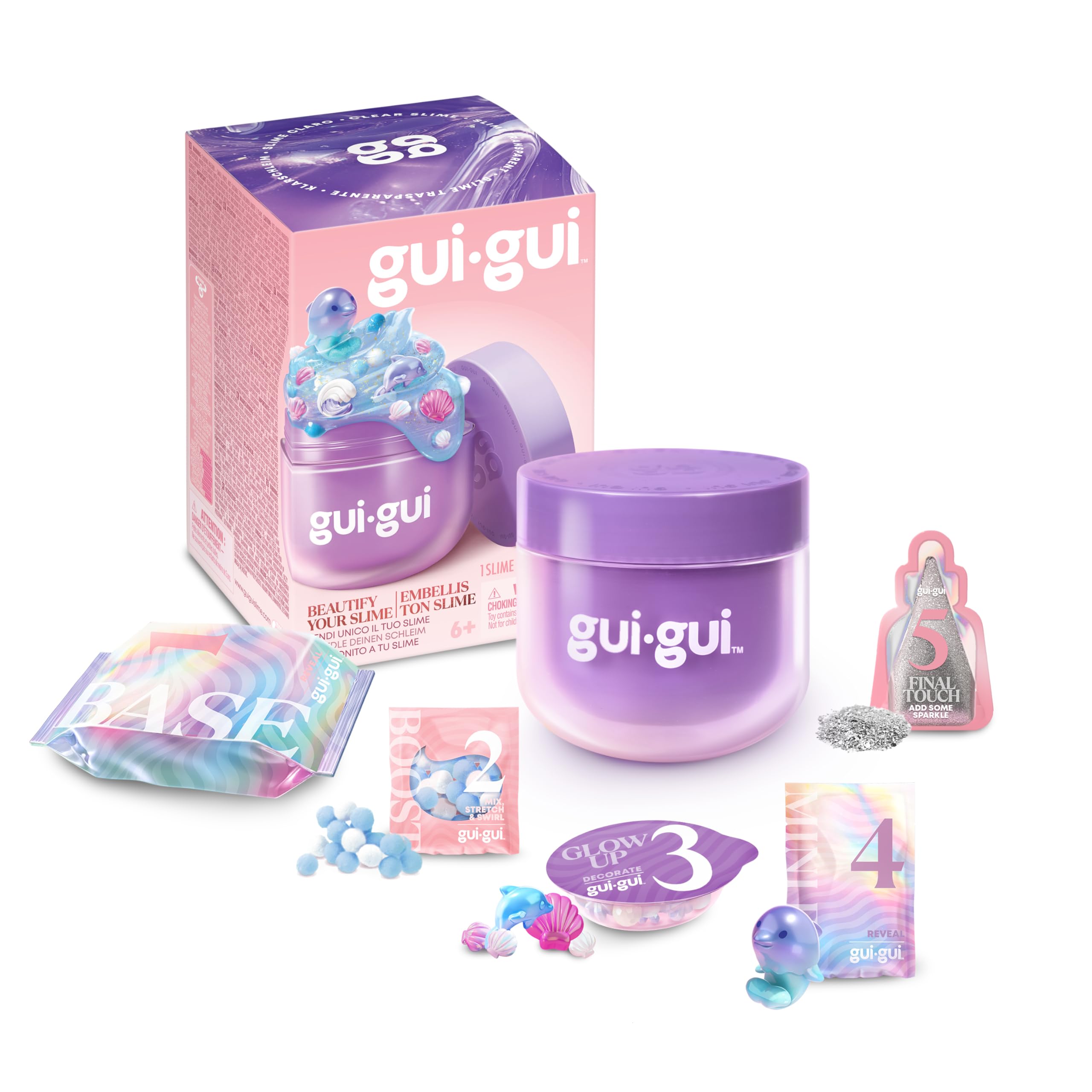 Gui Gui Cloud Slime - Create & Collect Scented Slime with 4 Textures (Gloss, Clear, Butter, Cloud) 6