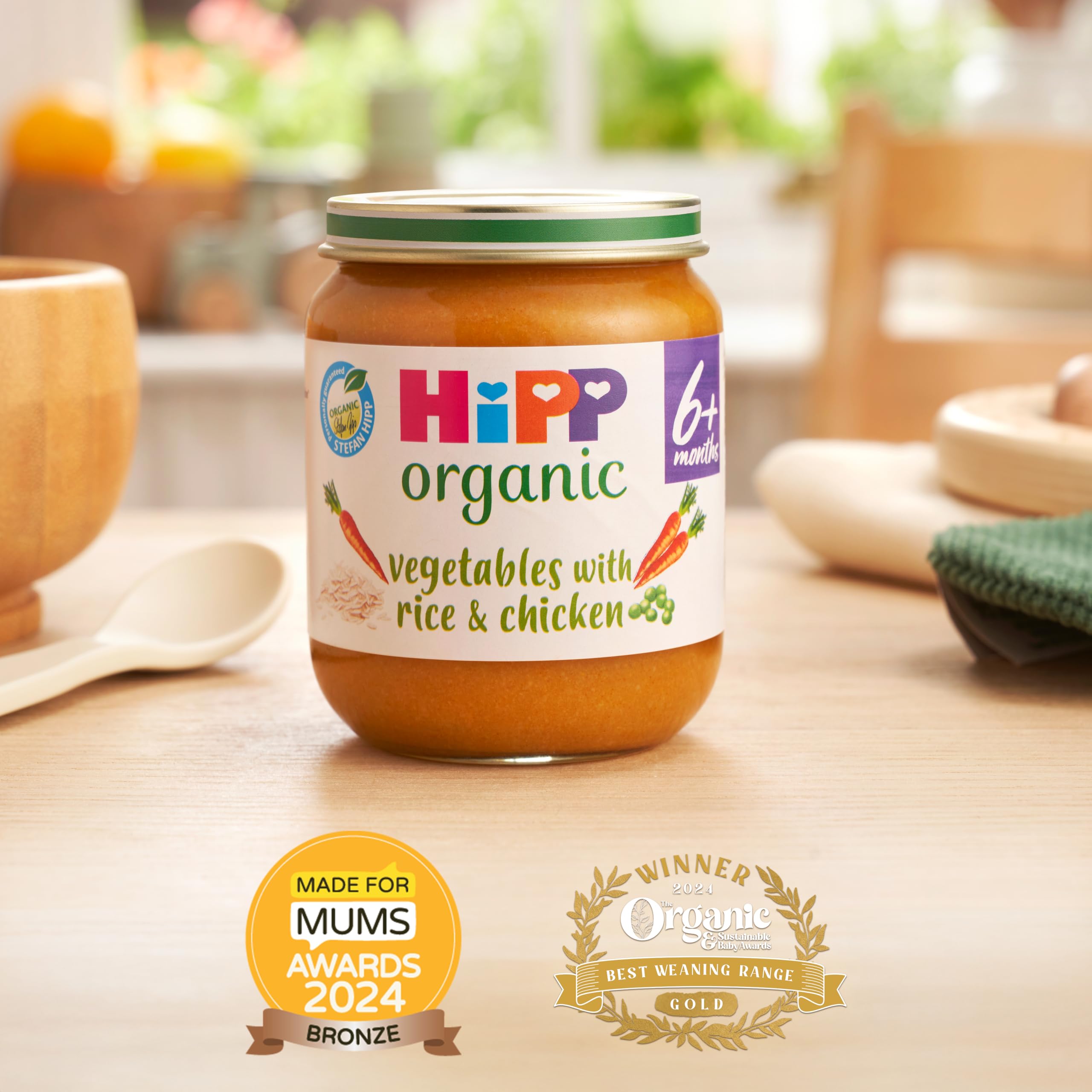 HiPP Organic Vegetables with Rice & Chicken Baby Food Jar 125g - 6+ Months 7