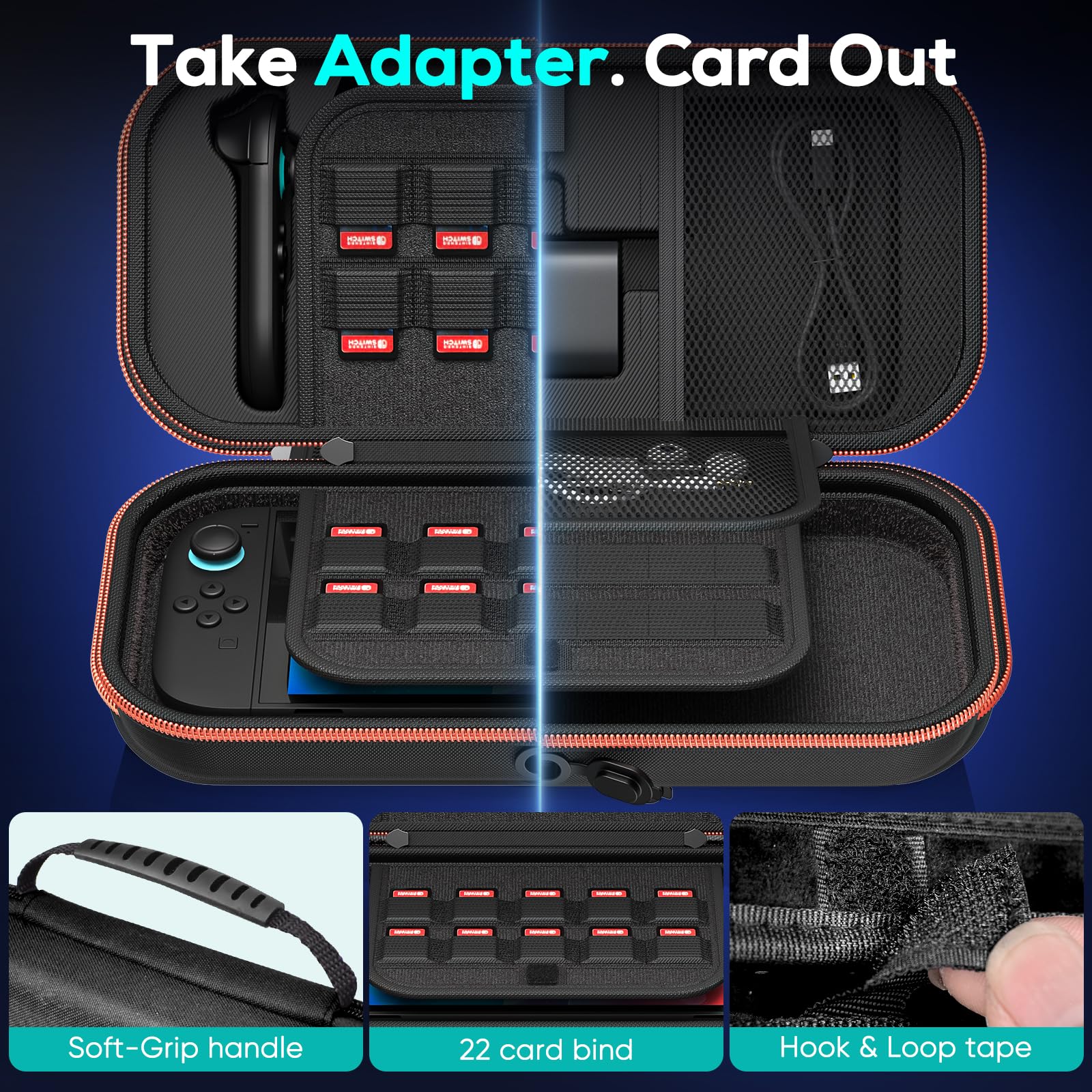[Charge Inside] Carry Case for Nintendo Switch 2 2025/ Switch OLED / Switch 2