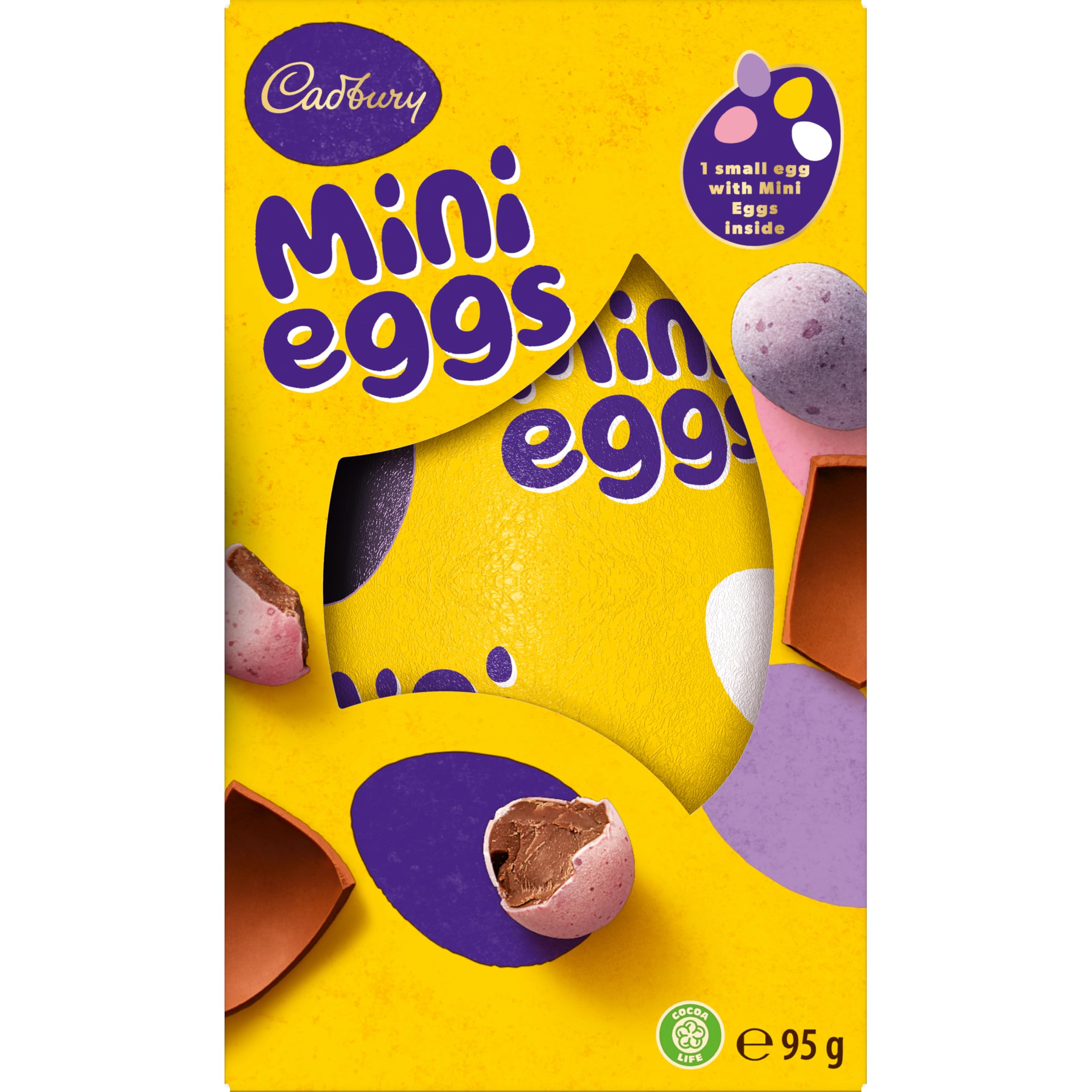 Cadbury Dairy Milk Mini Egg Easter Egg - Smooth Milk Chocolate Shell with Mini Eggs | 95g 2
