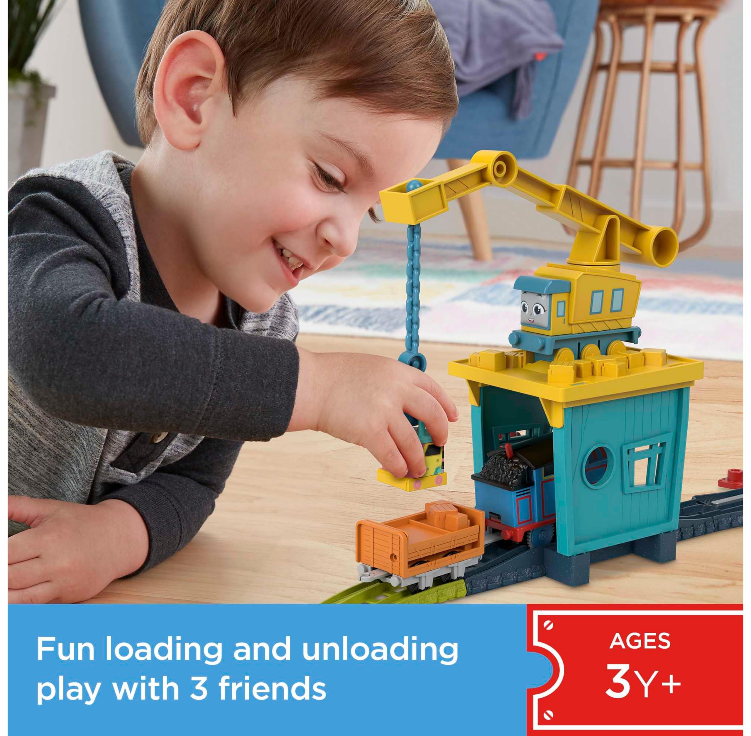 Fisher-Price Thomas and Friends Fix 'Em Up Friends - Battery-Powered Train Playset for Toddlers 9