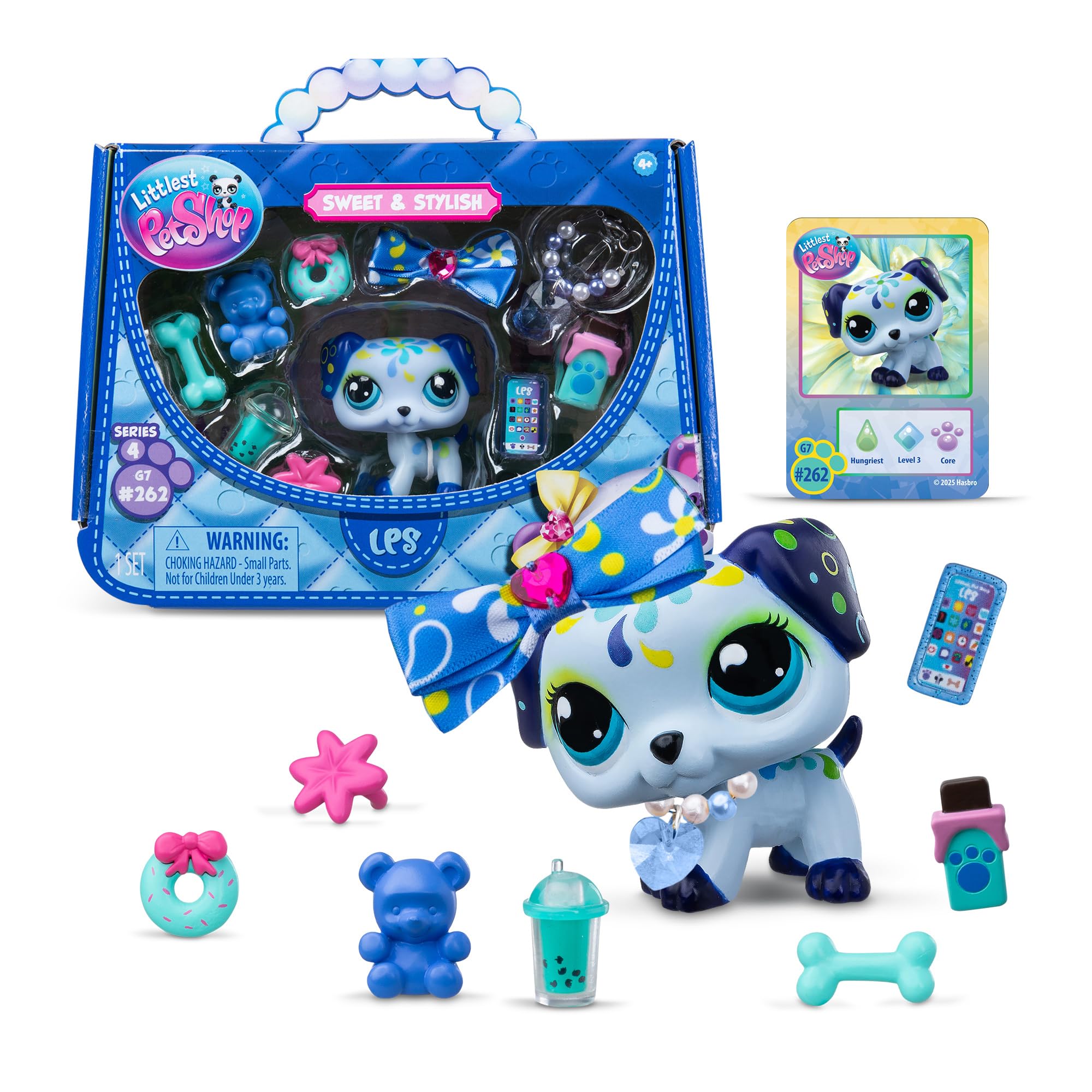 Littlest Pet Shop Sweet and Stylish Deluxe Dalmatian - Bobble Head Pet with 9 Accessories & Virtual Code
