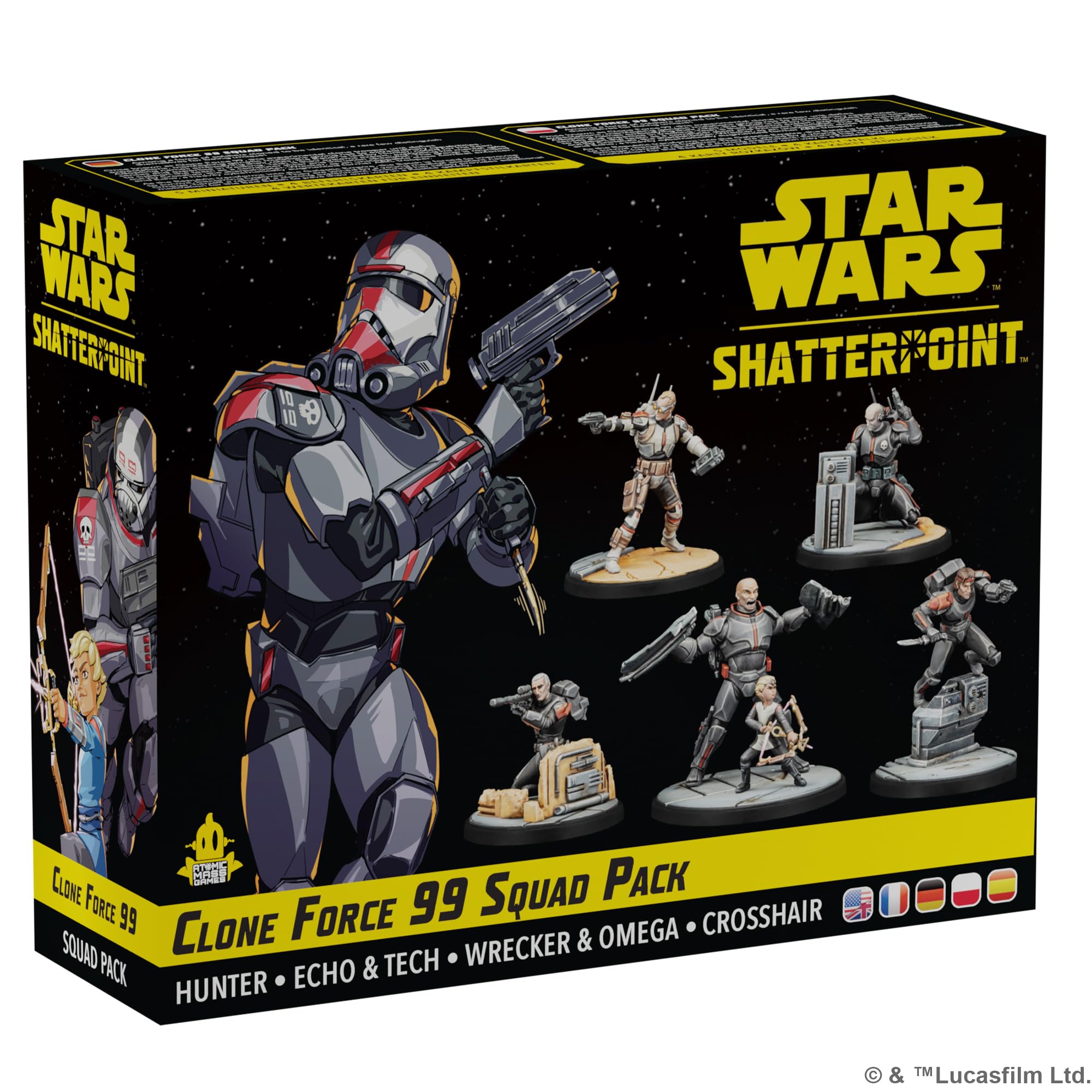 Atomic Mass Games Star Wars: Shatterpoint Clone Force 99 Squad Pack Miniatures Game 7