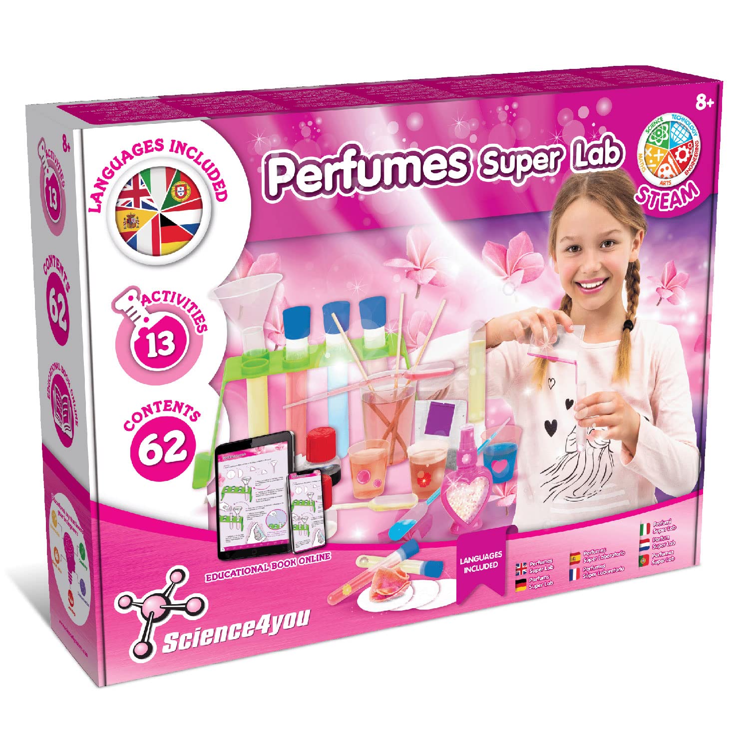 Science4you Perfume Super Lab for Kids - 13 Experiments | 63 Pieces | Ages 8+ 1