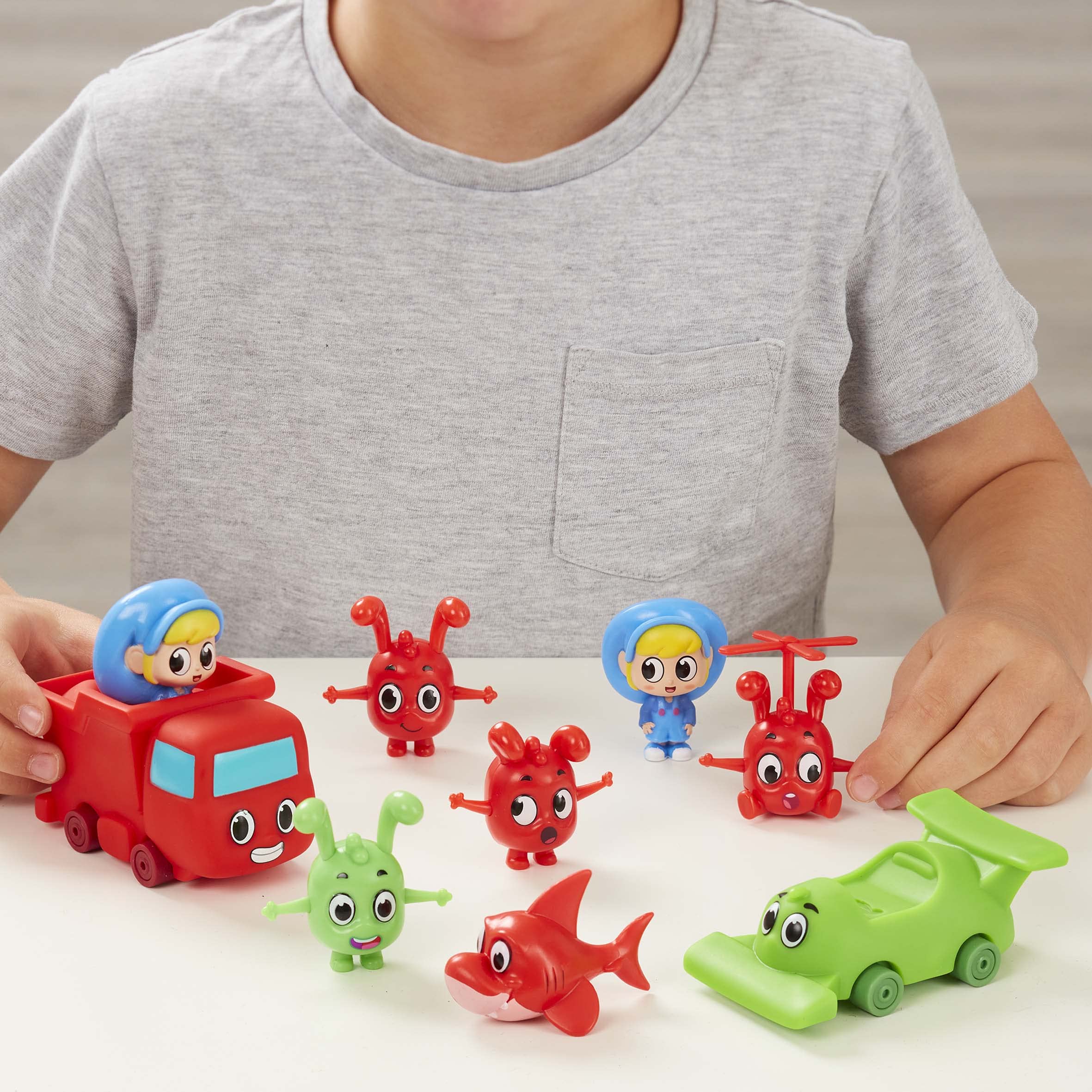 MEGA MORPHLE Figure and Vehicle Playset - 6-Piece Action Figures with Mini Vehicles for Toddlers 6