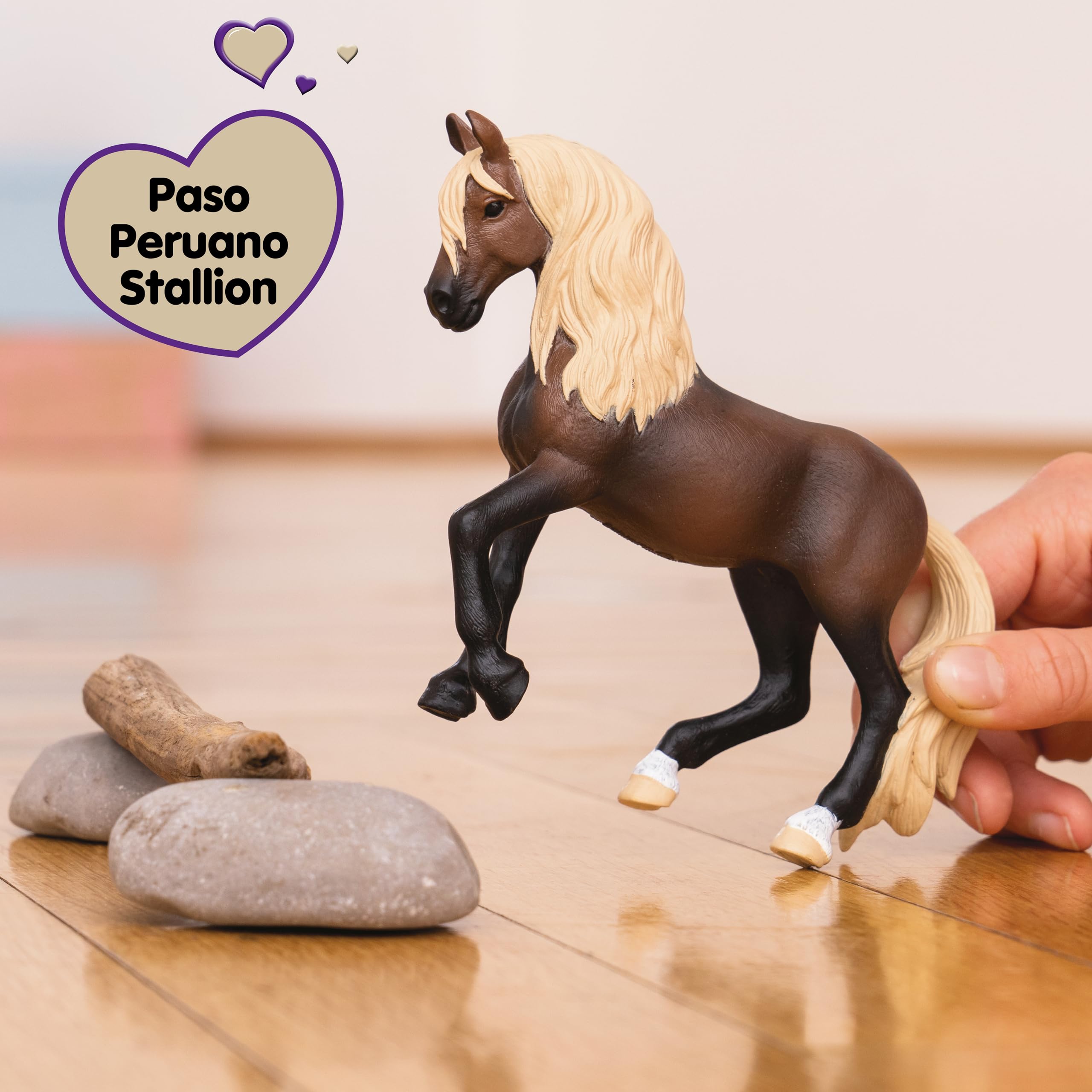 Schleich Peruvian Paso Stallion Figurine - Horse Club Collection | Brown, 4.1 inches 2