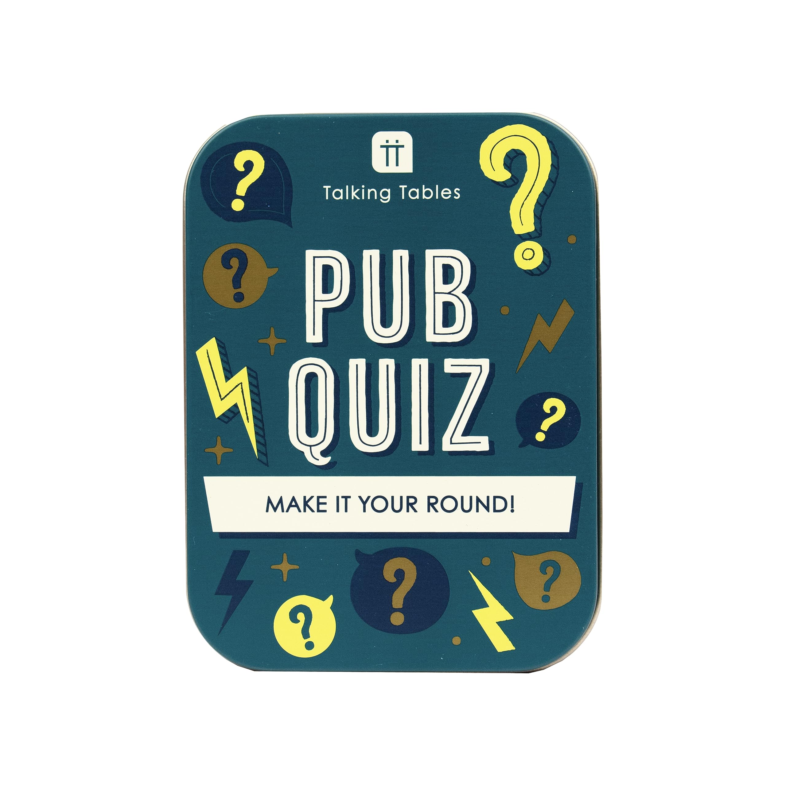 Talking Tables Pub Quiz Travel Game, Pocket Size General Knowledge Trivia for Adults & Teens