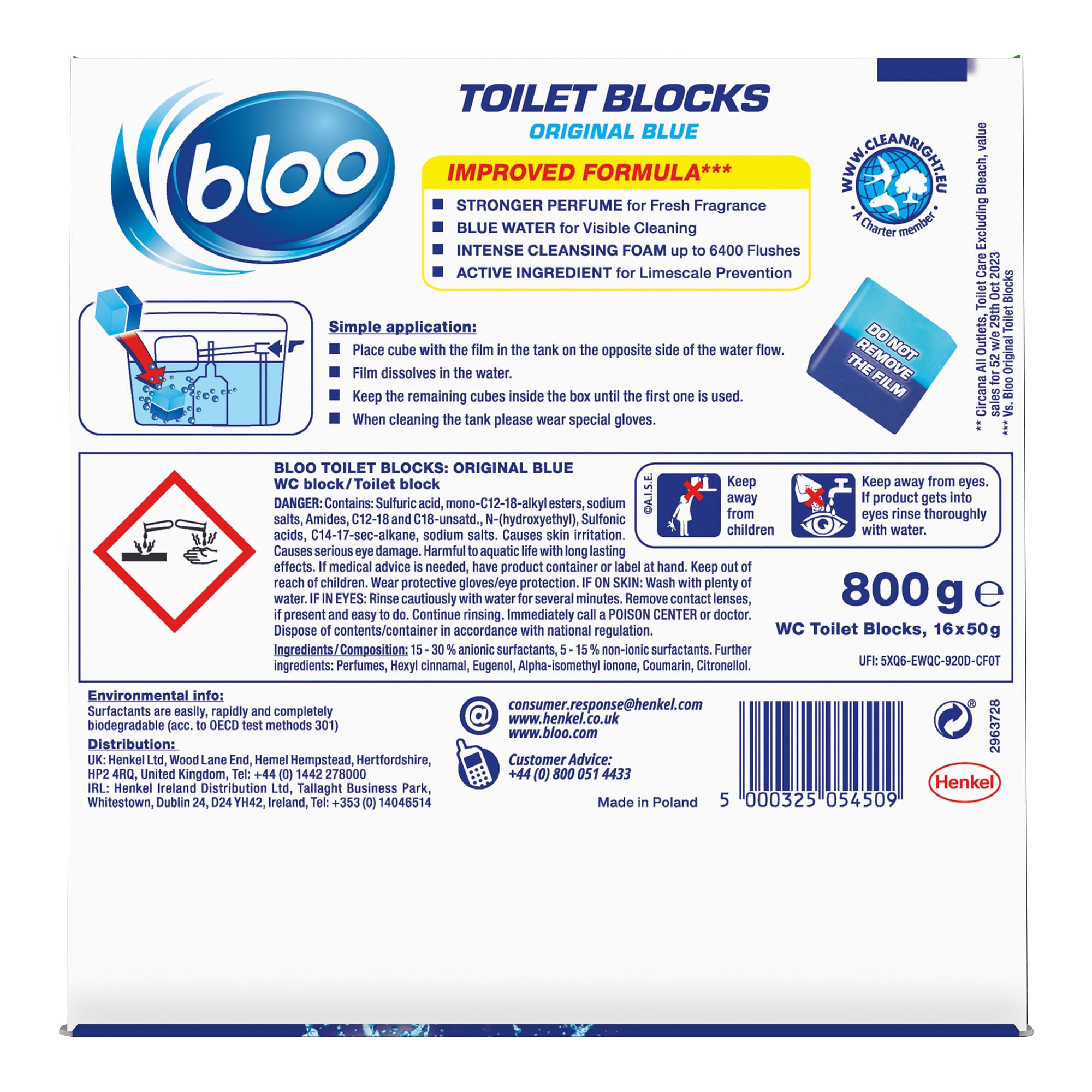 Bloo – Original Blue Toilettenblock-Spülkastenreiniger, 16er-Pack 6