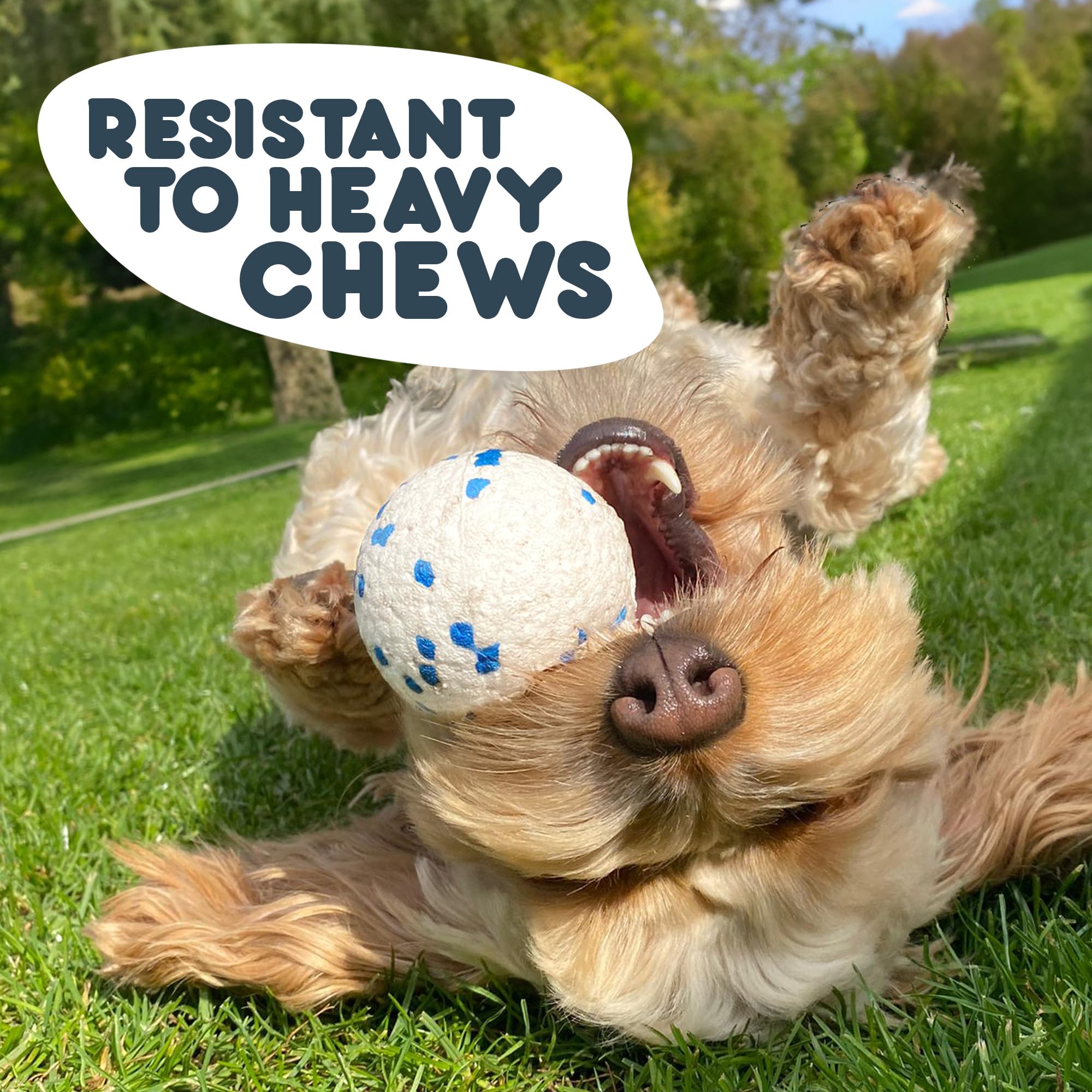 Petface Outdoor Paws Mighty Ball Dog Toy - Extra Strong, Large, Float | ETPU