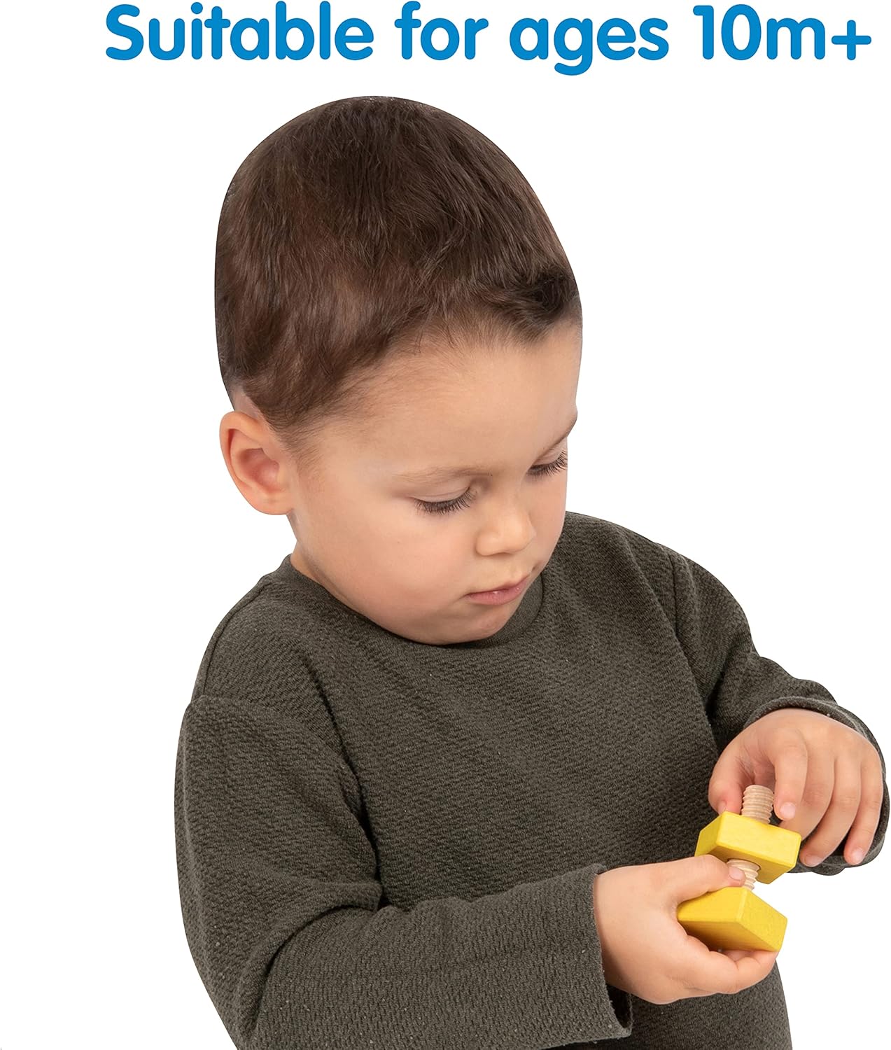 TickiT Rainbow Wooden Nuts & Bolts Pack - Educational Toddler Toy for Fine Motor Skills 8