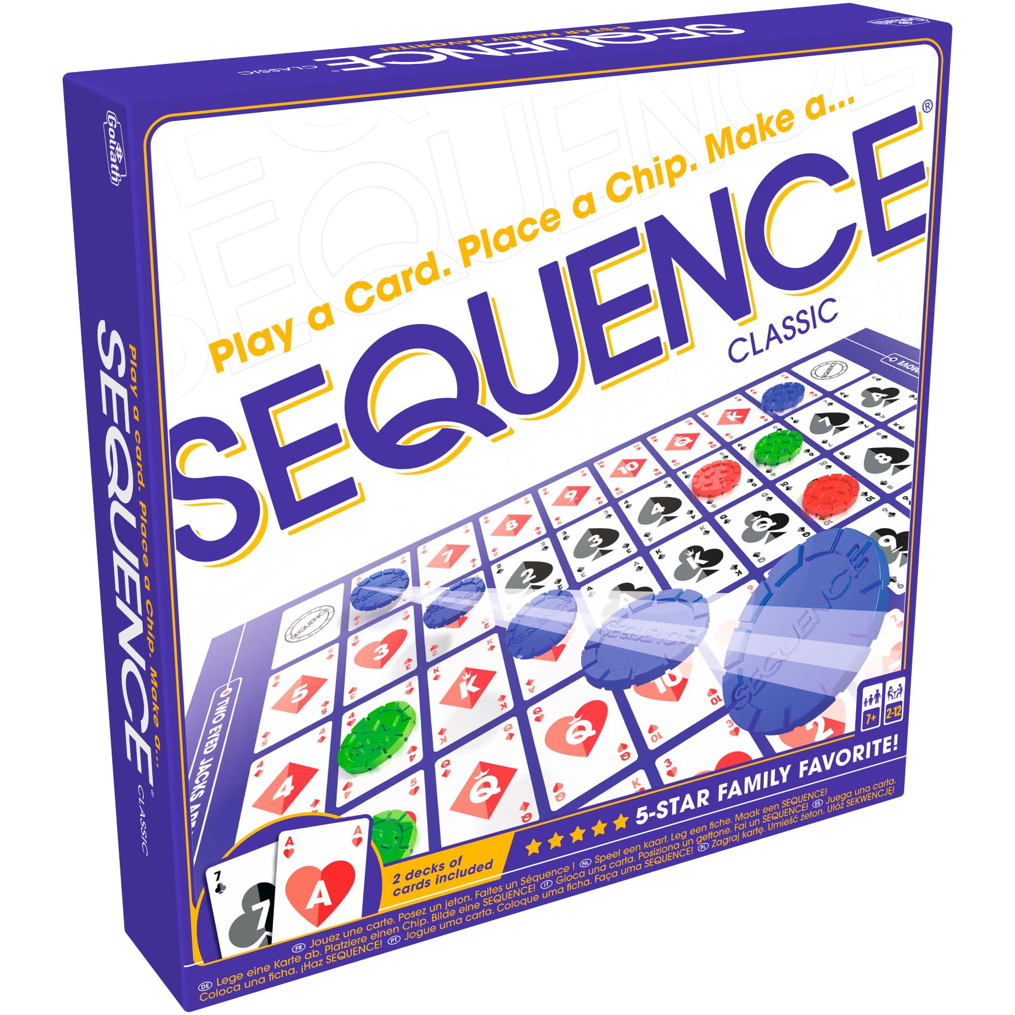 Jax Sequence Family Edition Strategy Board Game | 2-12 Players | Ages 7+ | English 1