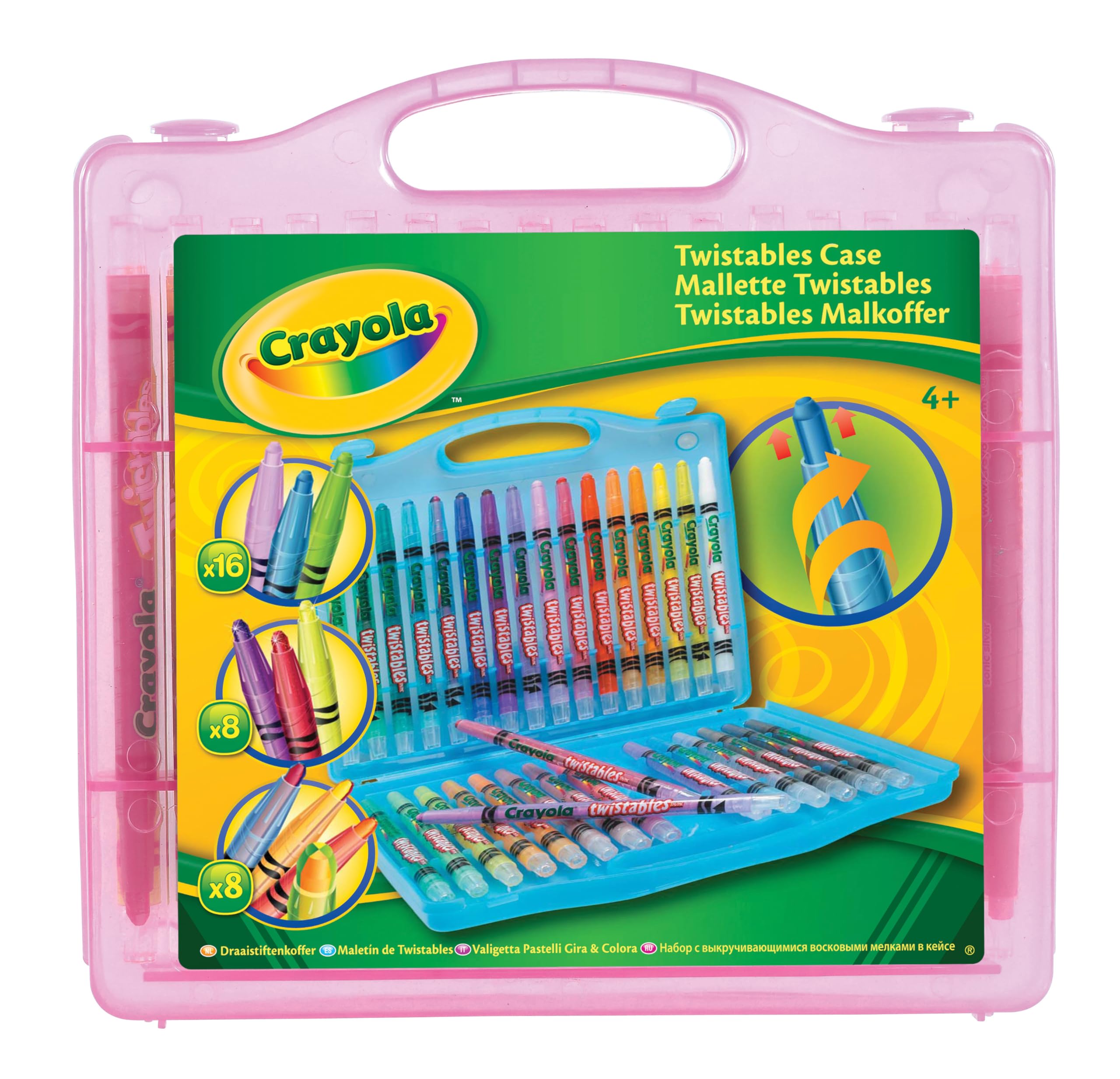 CRAYOLA Twistables Colouring Pens & Markers - 32 Pack with Carry Case | Age 4+ 3