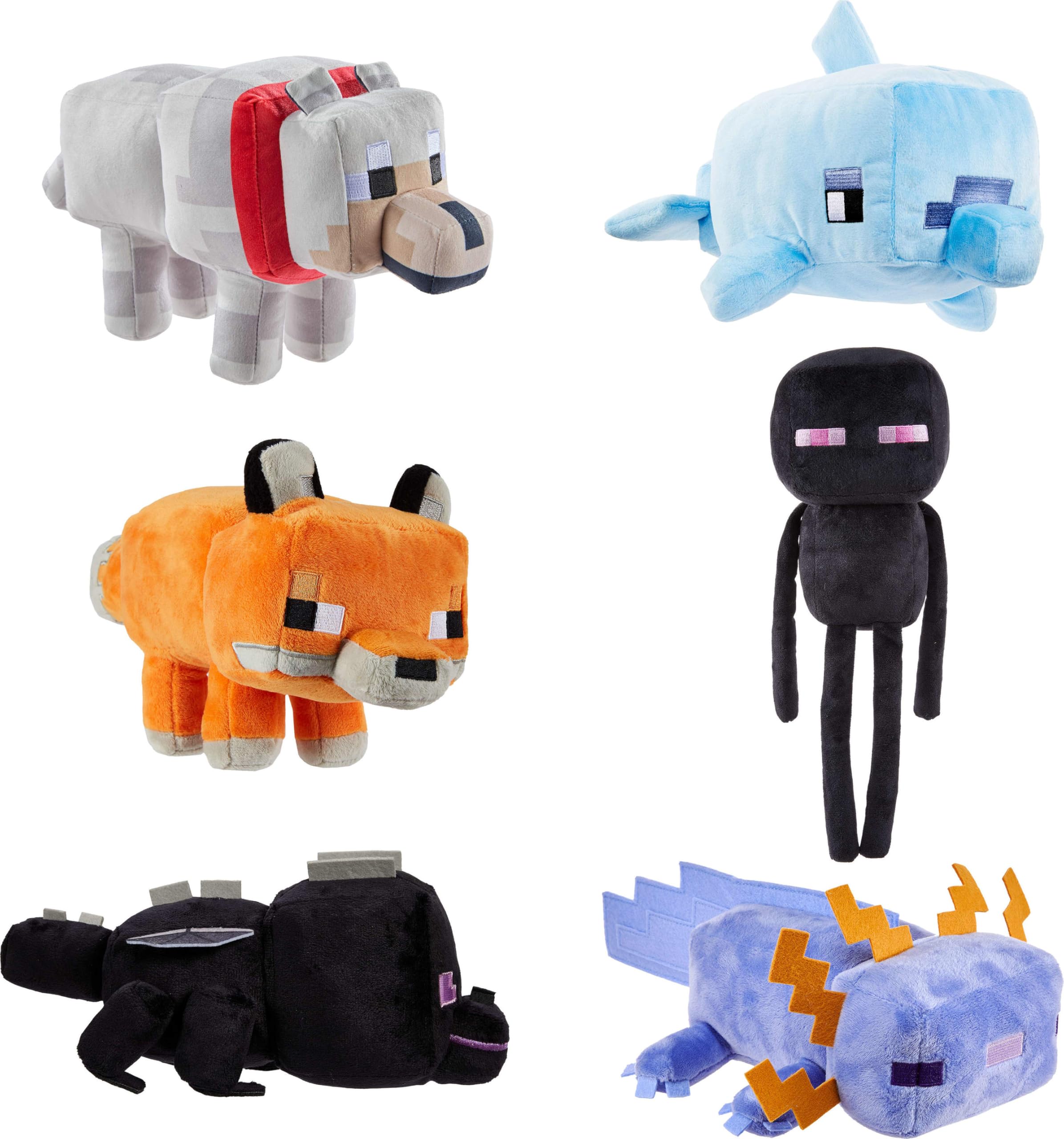 Mattel Minecraft Axolotl Plush Toy - 8 Inch Collectible Soft Doll | Pixelated Details 6