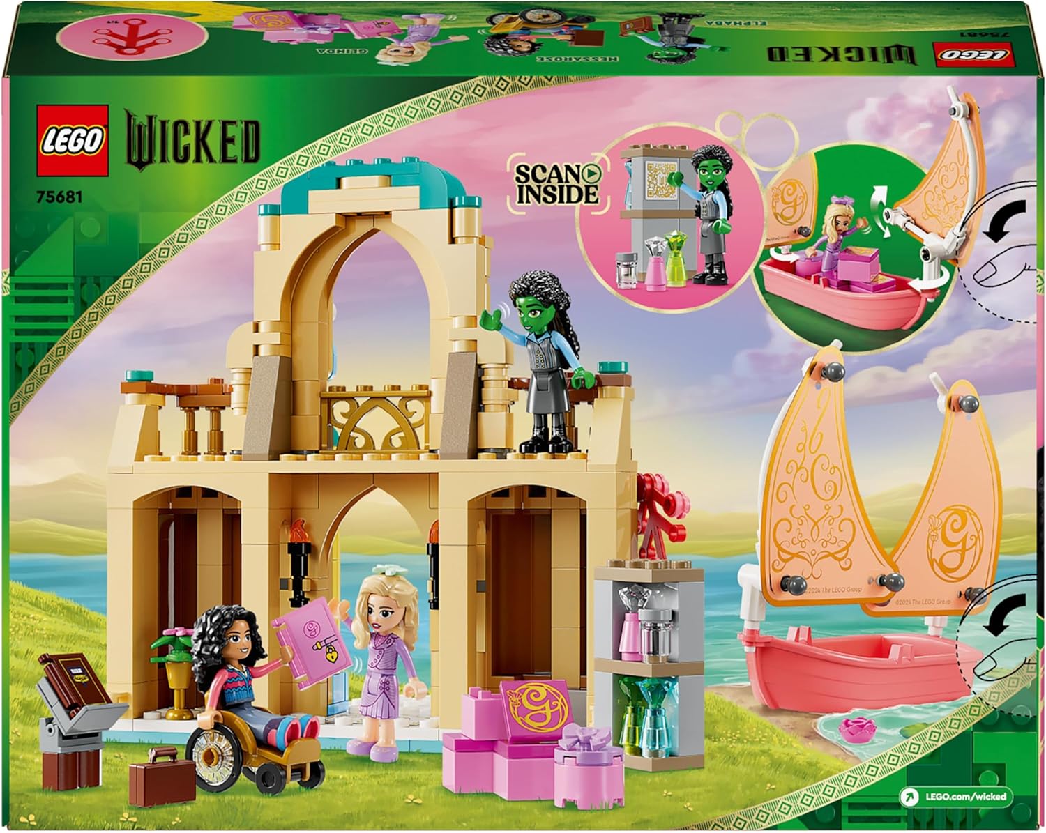 LEGO Wicked Glinda, Elphaba & Nessarose at Shiz University Building Set (75681) - 304-Piece Playset for Ages 7+ 3