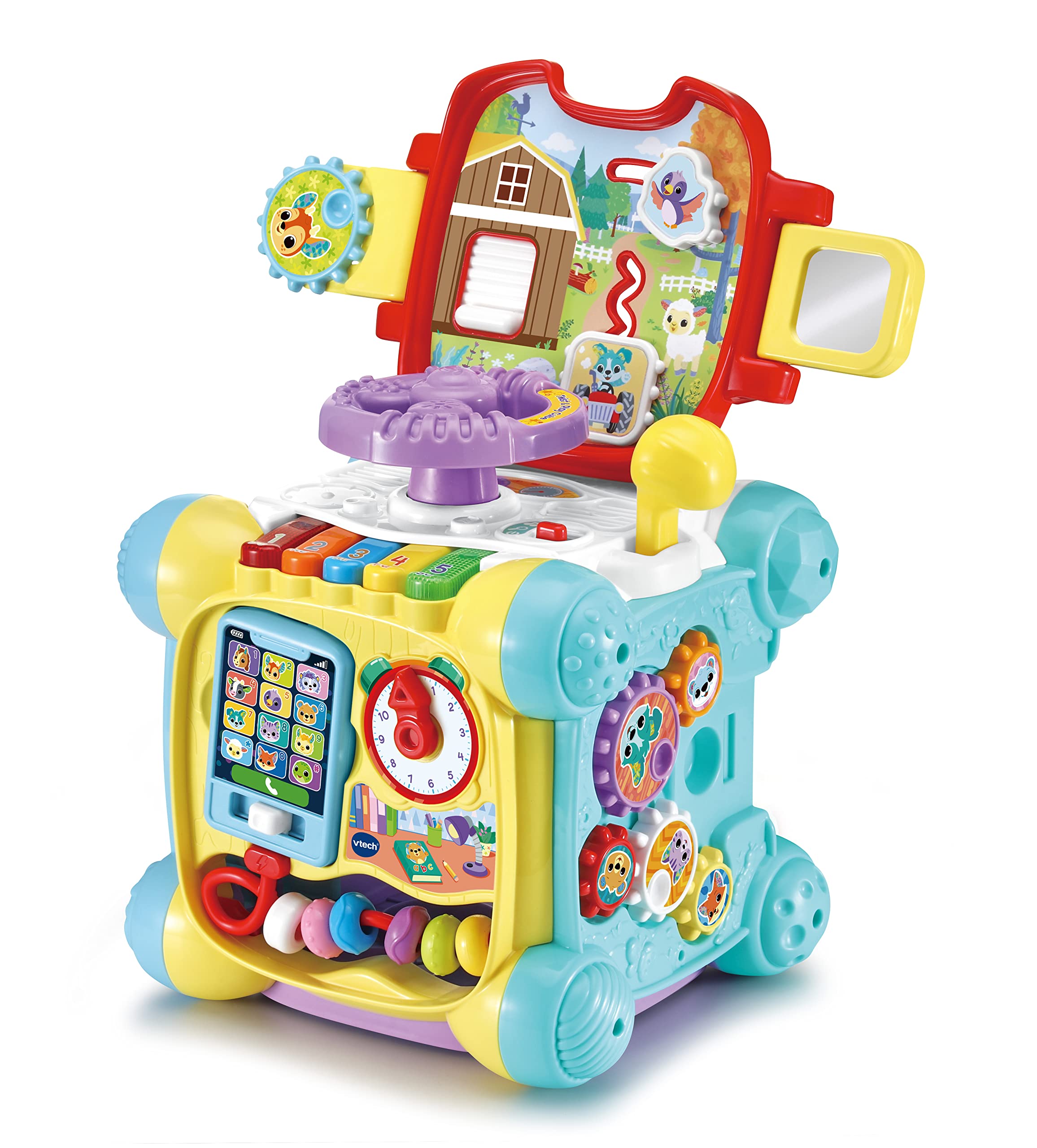 VTech Twist & Play Cube - Interactive Baby Toy with Steering Wheel & Learning Activities for 9 Months+ 6