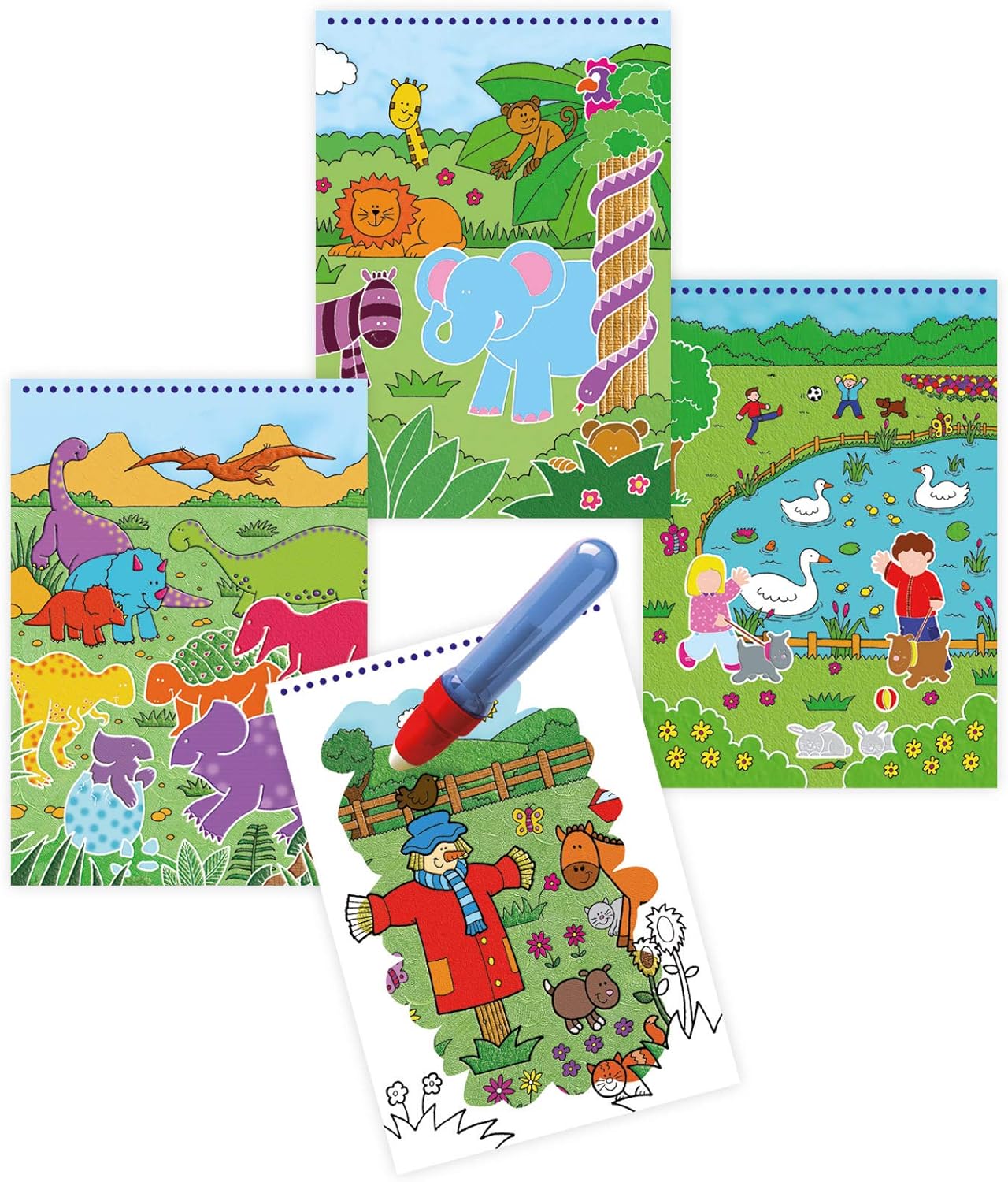 Galt Water Magic - Animals Reusable Water Reveal Colouring Book for Kids 3+ 3