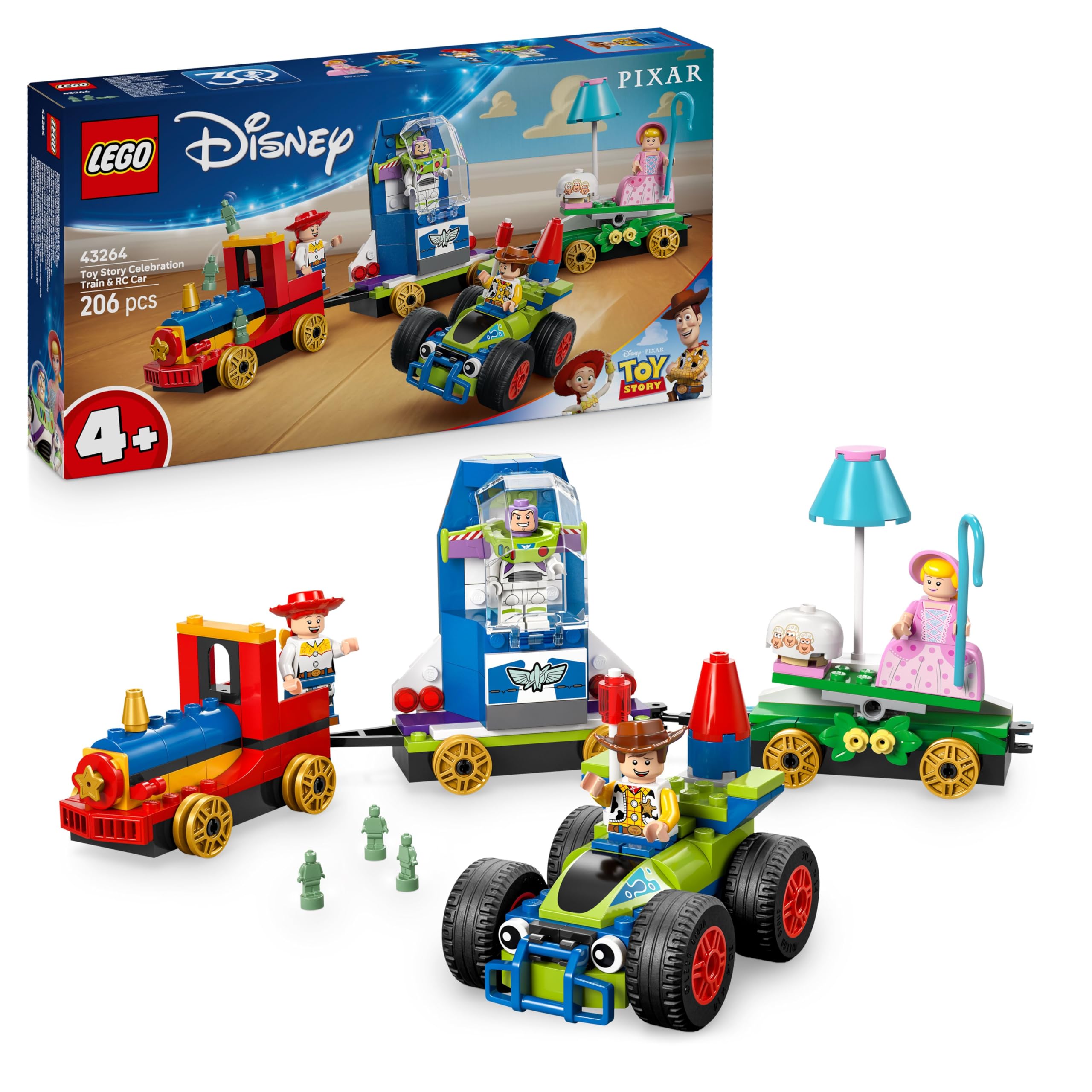 LEGO Disney and Pixar’s Toy Story Celebration Train & RC Car Building Set for Kids 4+