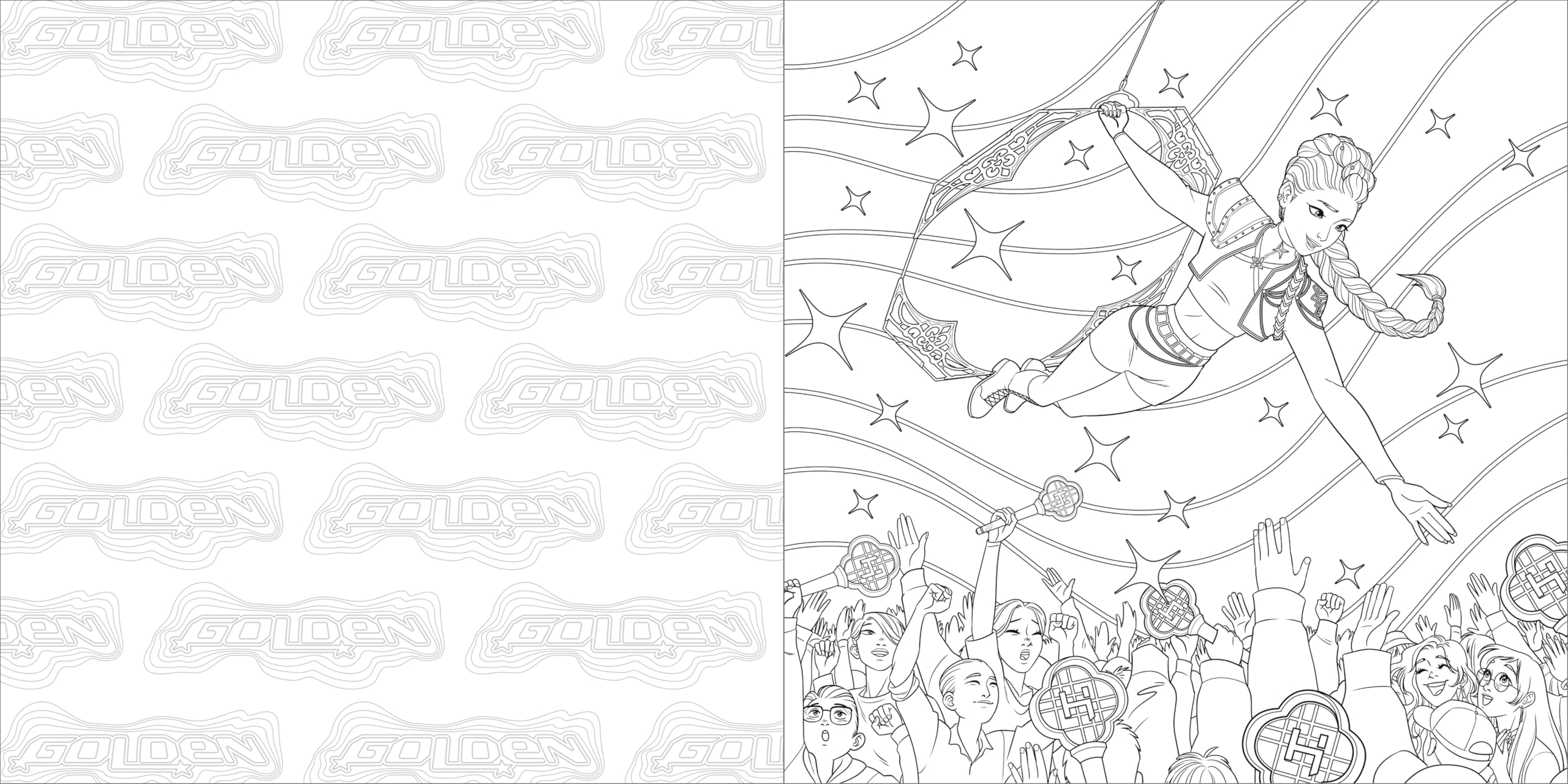 Penguin KPop Demon Hunters: The Official Deluxe Colouring Book | Paperback | English 5