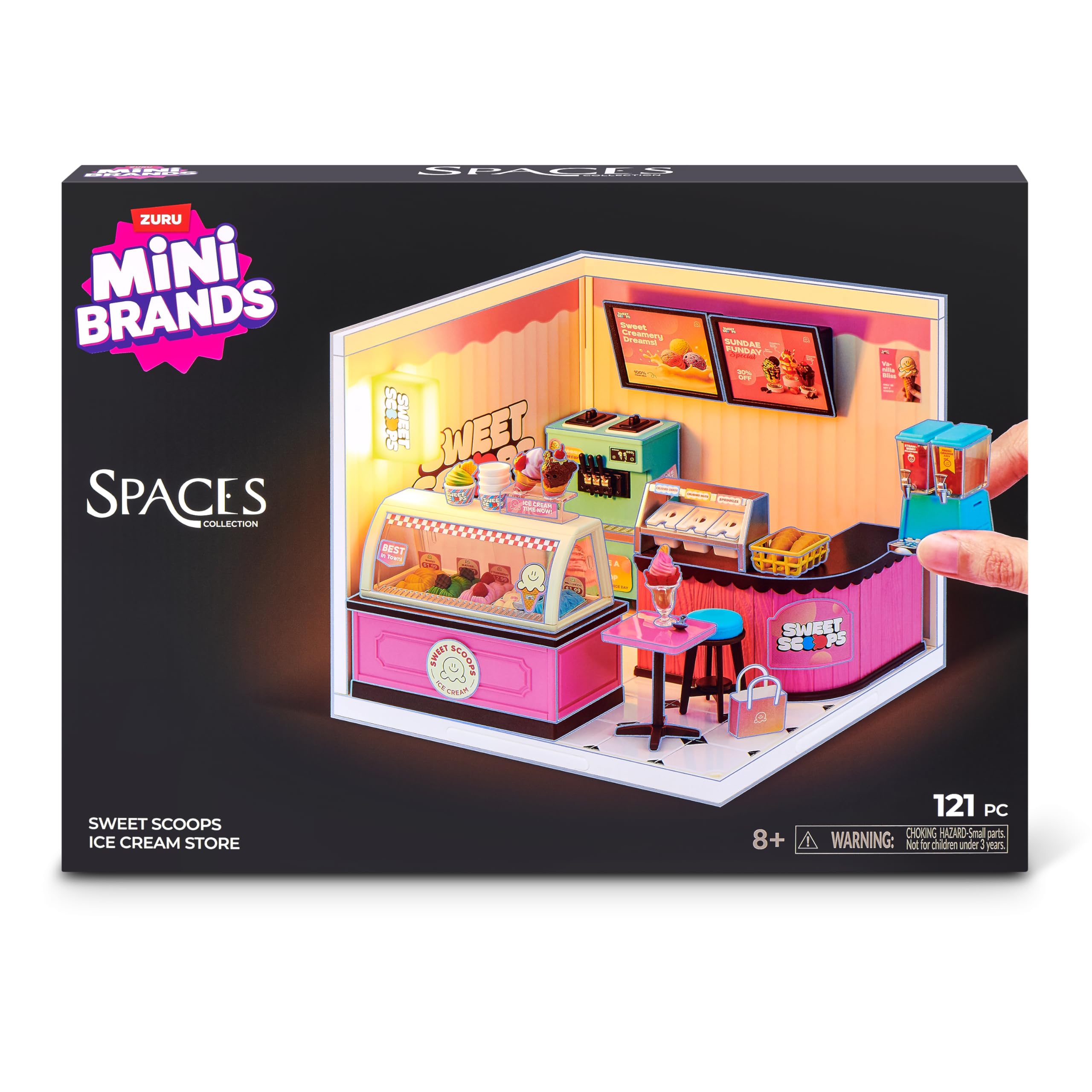 Mini Brands Sweet Scoop Mini Spaces - Build Your Own Diorama | Plastic Construction 7