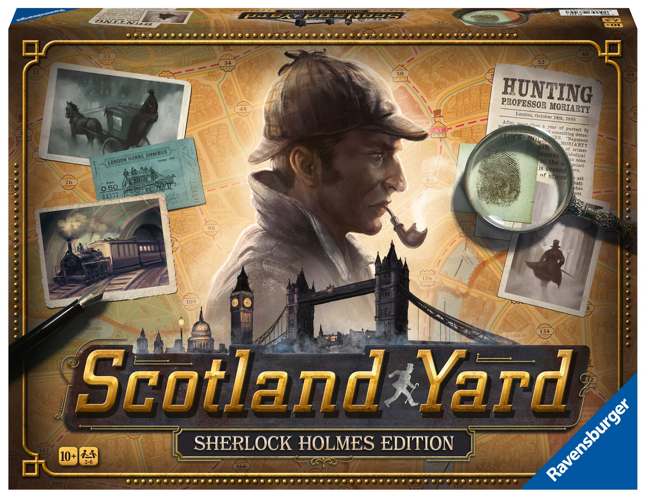 Ravensburger Scotland Yard Sherlock Holmes Edition Strategy Board Game | 2-6 Players | Ages 10+