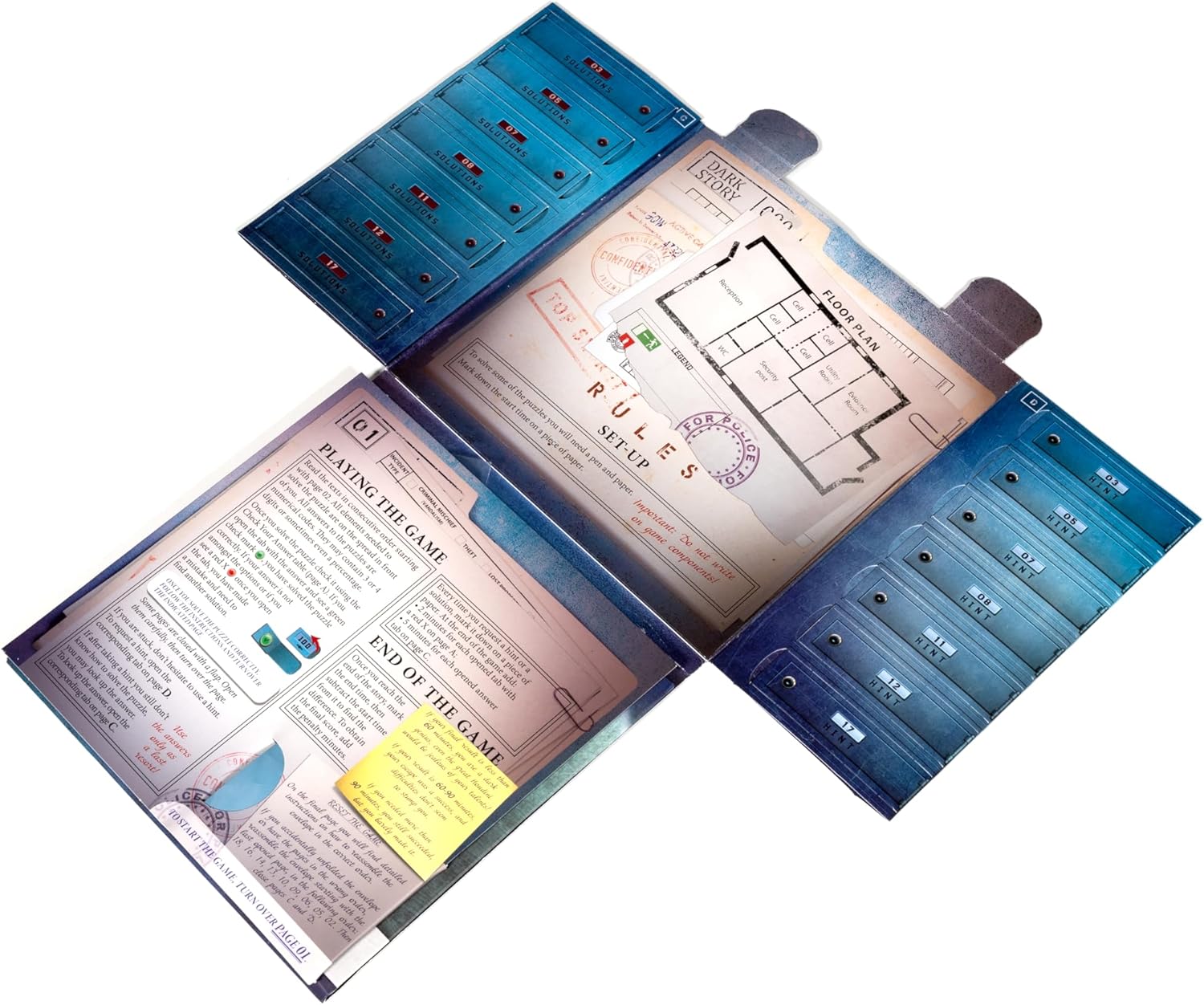 Alley Cat Games Unfold - Foldable Escape Room Adventure Puzzle Game (Dark Story) 3