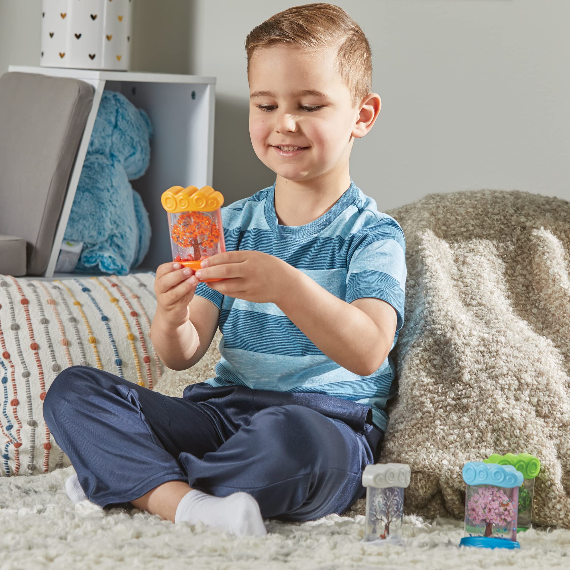 hand2mind Learning Resources Changing Seasons Sensory Tubes for Kids Ages 3+ | 4-Piece Set 8