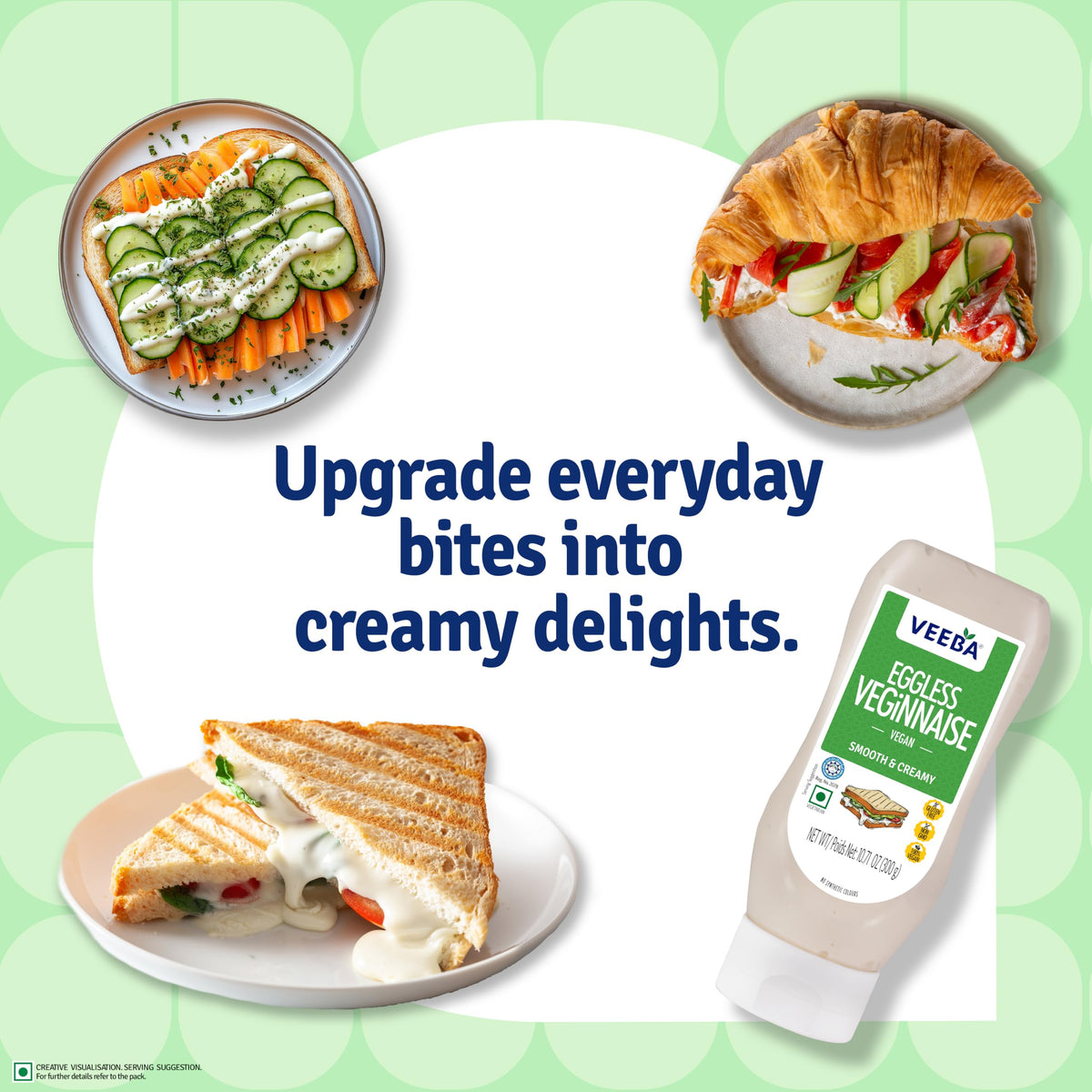 Veeba Eggless Veginnaise Vegany Mayonnaise - 300g