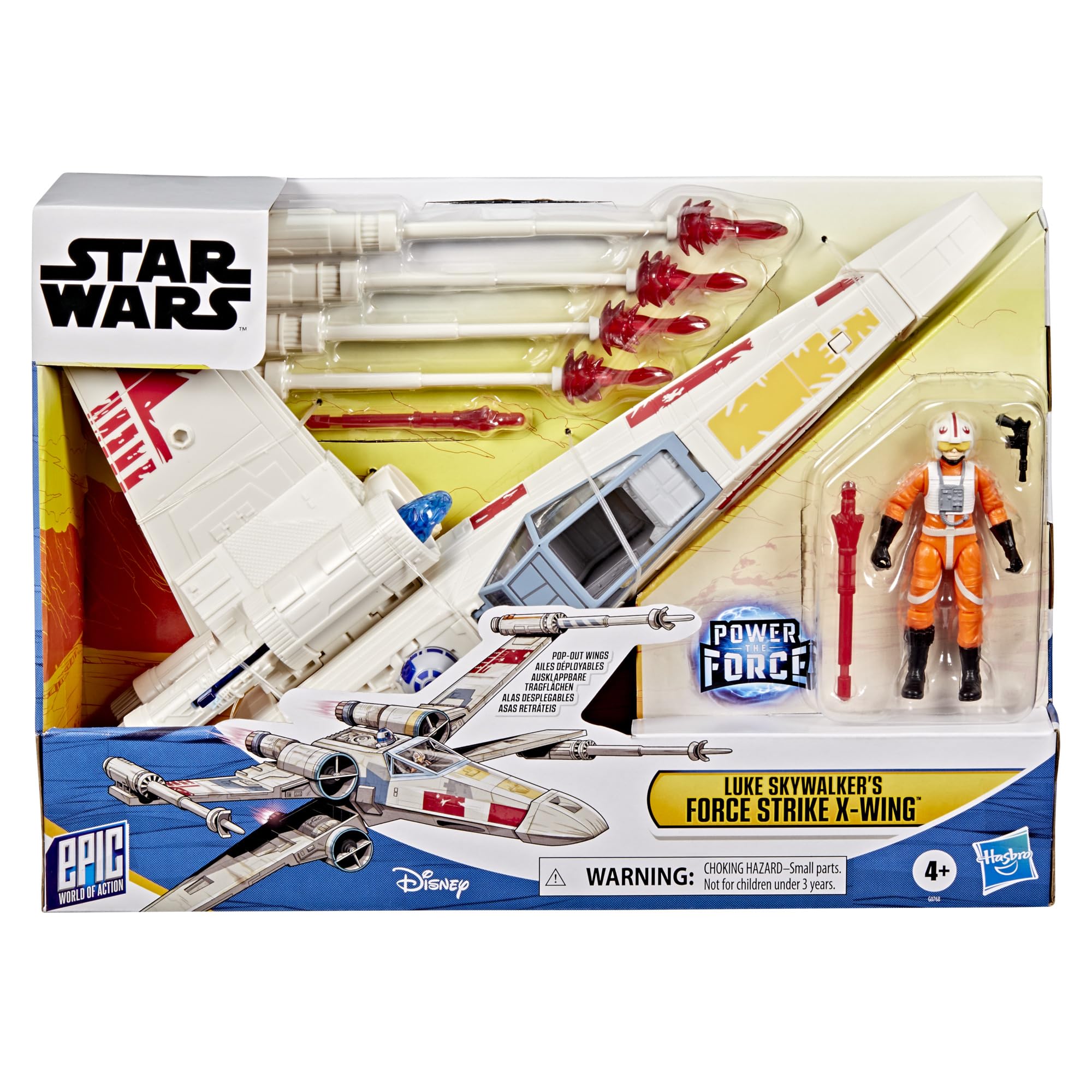 Star Wars Luke Skywalker's Force Strike X-wing Playset - 14-inch Vehicle with Action Figure & Projectile Launch 8