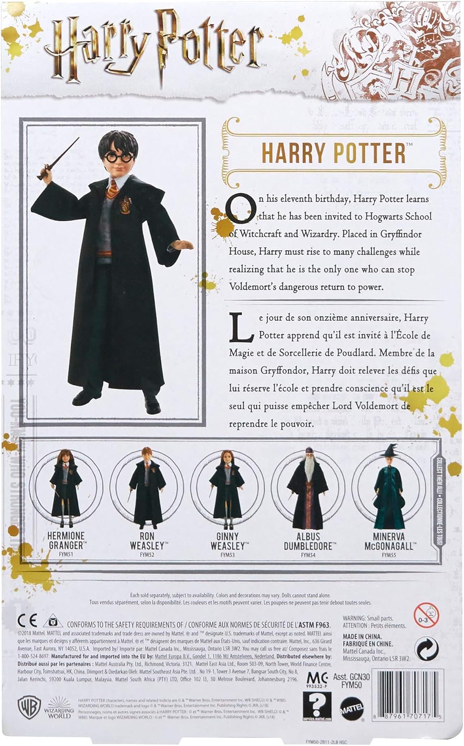 Harry Potter Action Figure with Hogwarts Uniform, Gryffindor Robe & Wand - 11-Point Articulated Doll for Imaginative Play 6