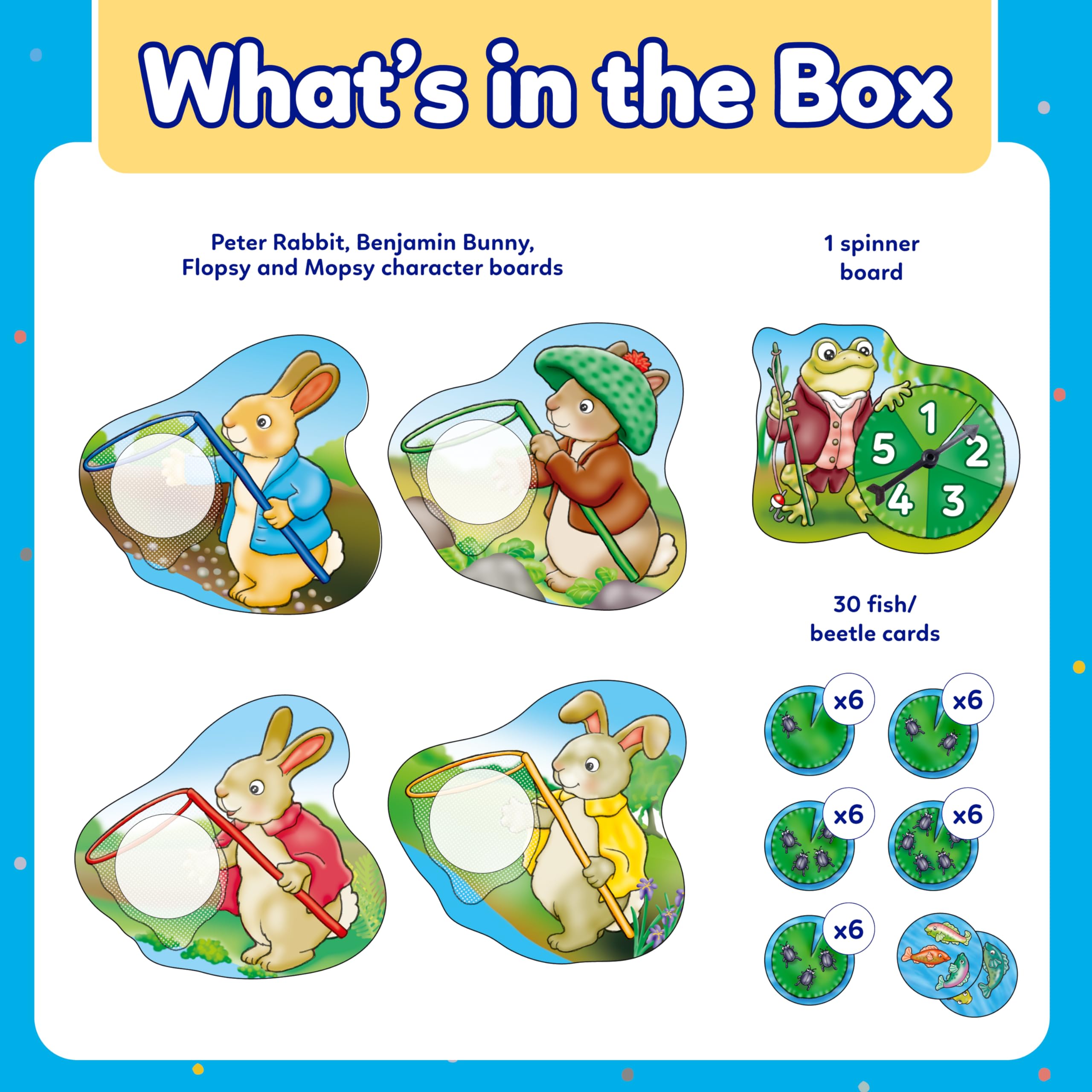 Orchard Toys Peter Rabbit Fish and Count Board Game
