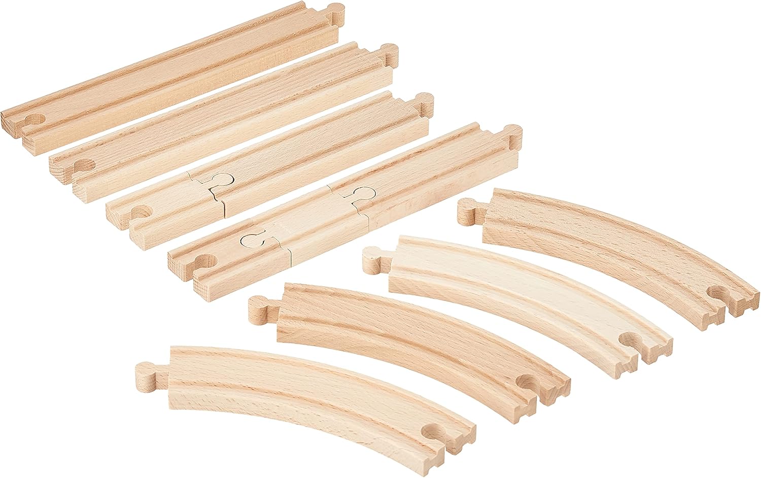BRIO World Expansion Pack - Beginner Wooden Train Track Set for Kids 3+ 6