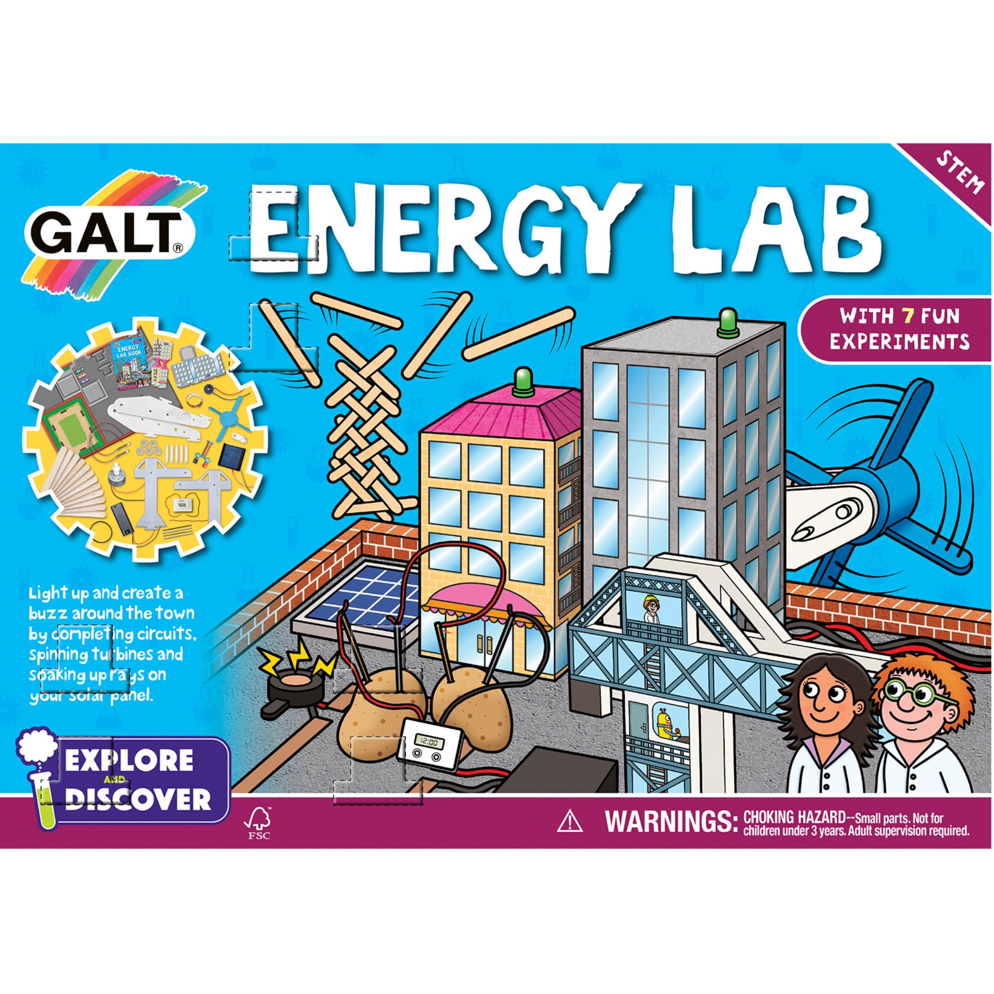 Galt Energy Lab - Explore & Discover Kids Science Kit with 7 Fun Experiments for Ages 8+ 11