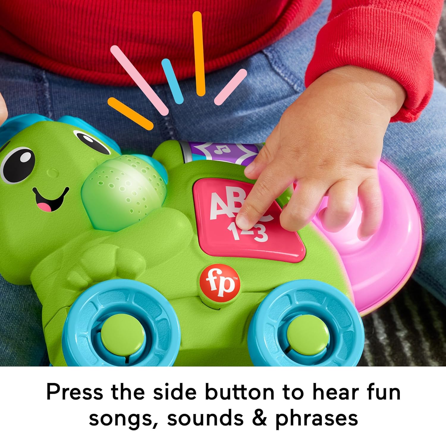Fisher-Price Link Squad Crawl 'n Colors Chameleon - Interactive Musical Learning Toy for Babies 9M+ 4