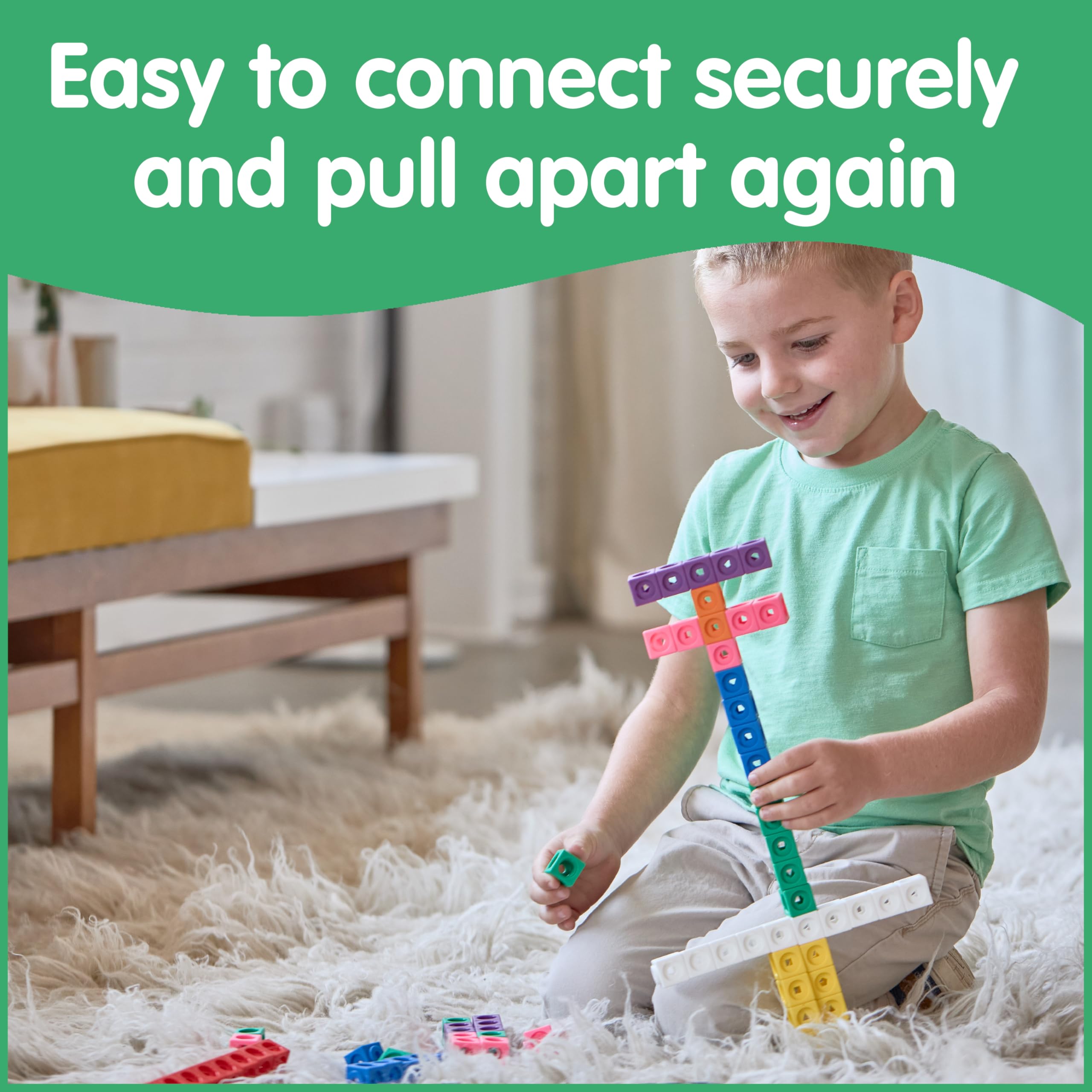 EDX Education Math Cubes - 100-Piece Linking Cube Set for Early Learning 15