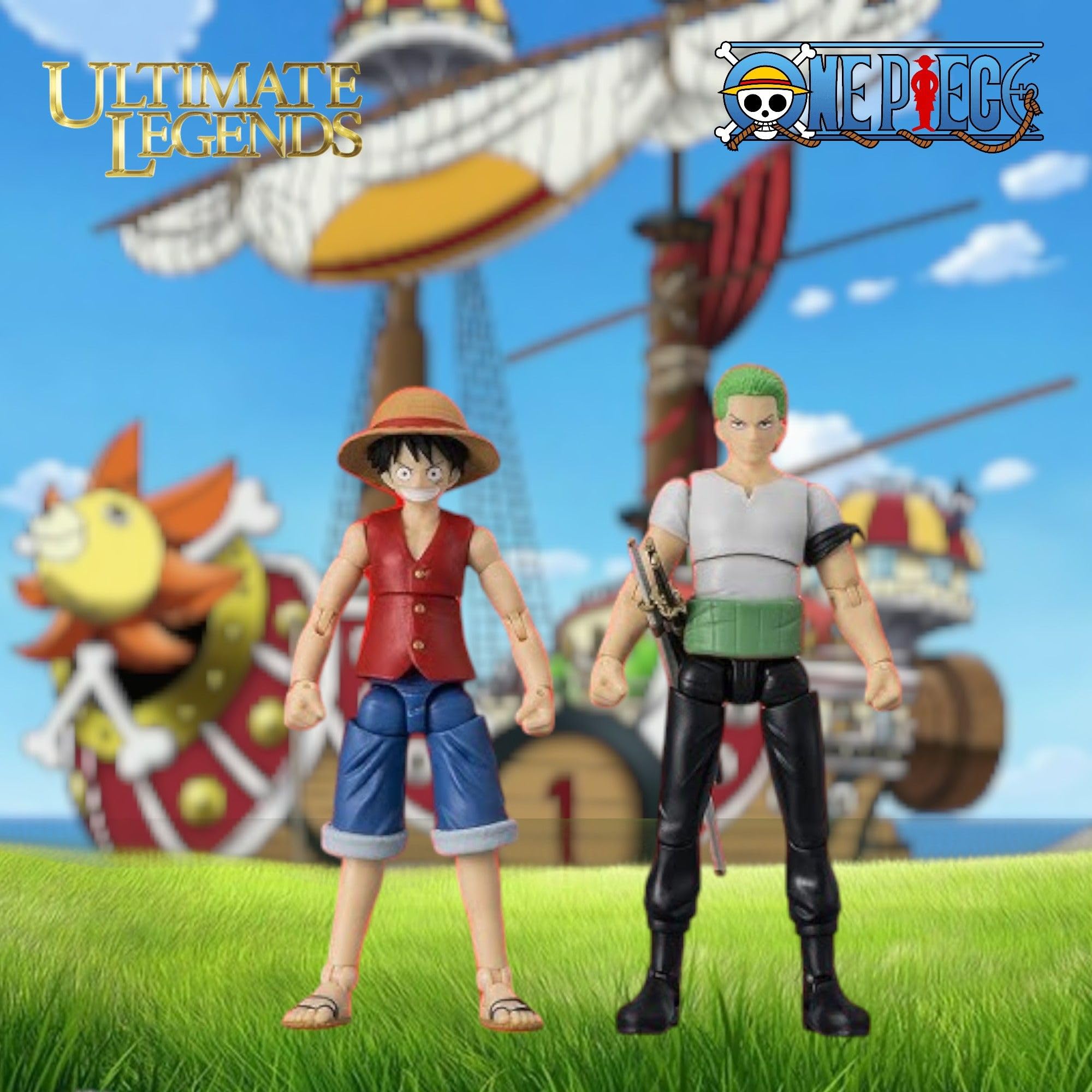BANDAI Ultimate Legends Zoro Action Figure - 12.5cm Posable Anime Figure with 3 Swords 16