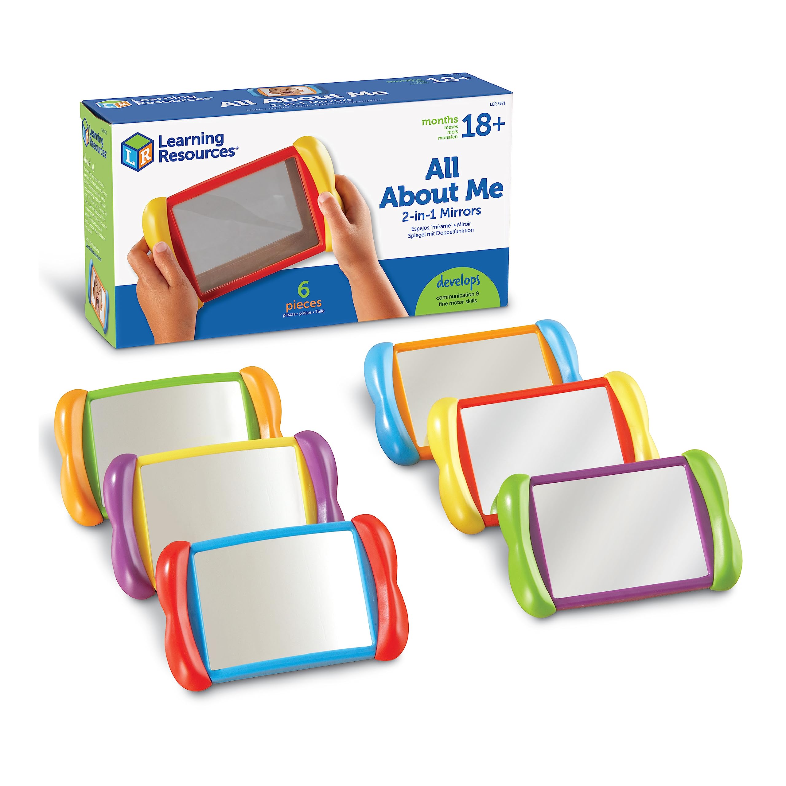 Learning Resources All About Me 2-in-1 Mirrors - Double-Sided Fun for Toddlers 10