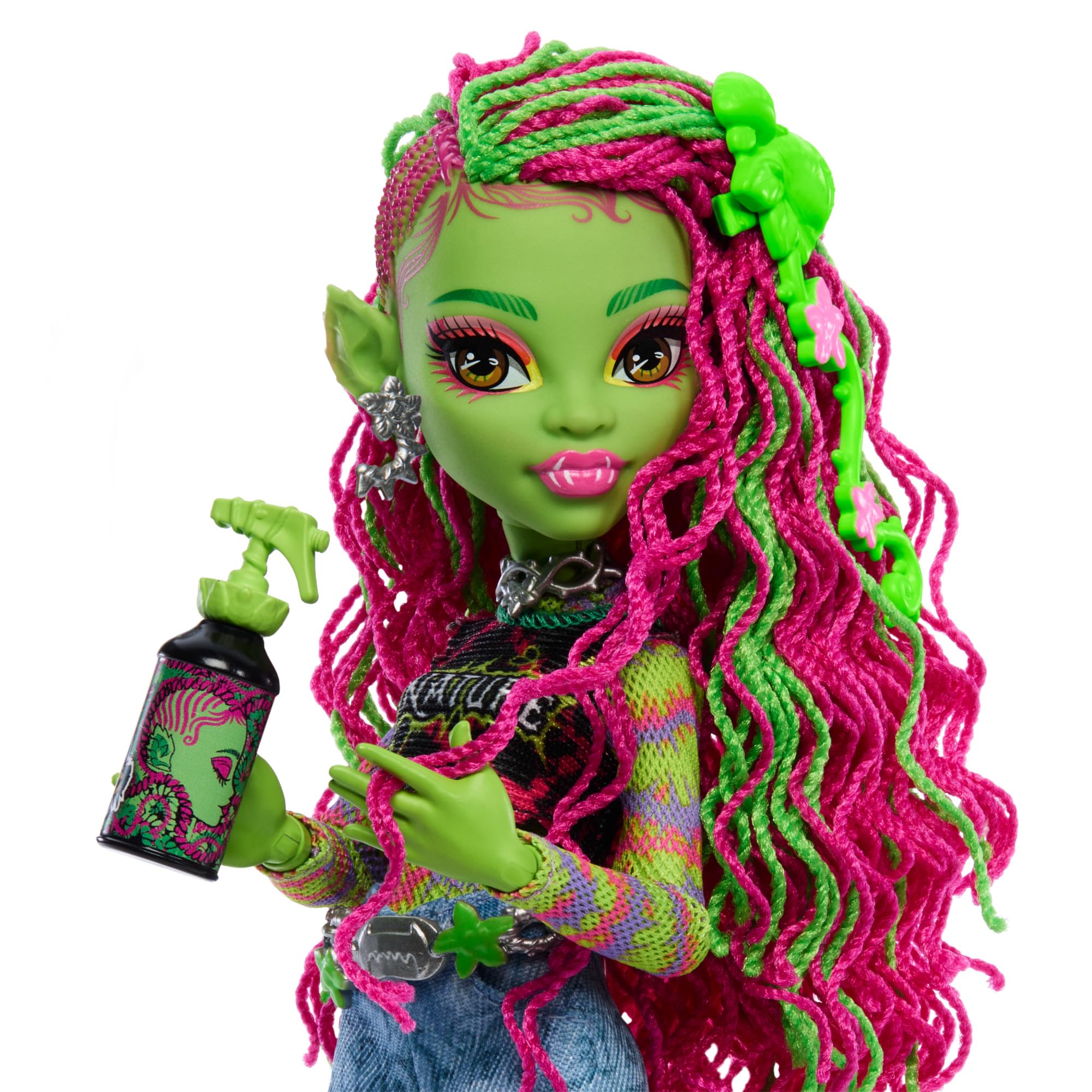 Monster High Venus McFlytrap Doll - Plant Monster with Chewlian Pet & Accessories, Ages 4-10 5