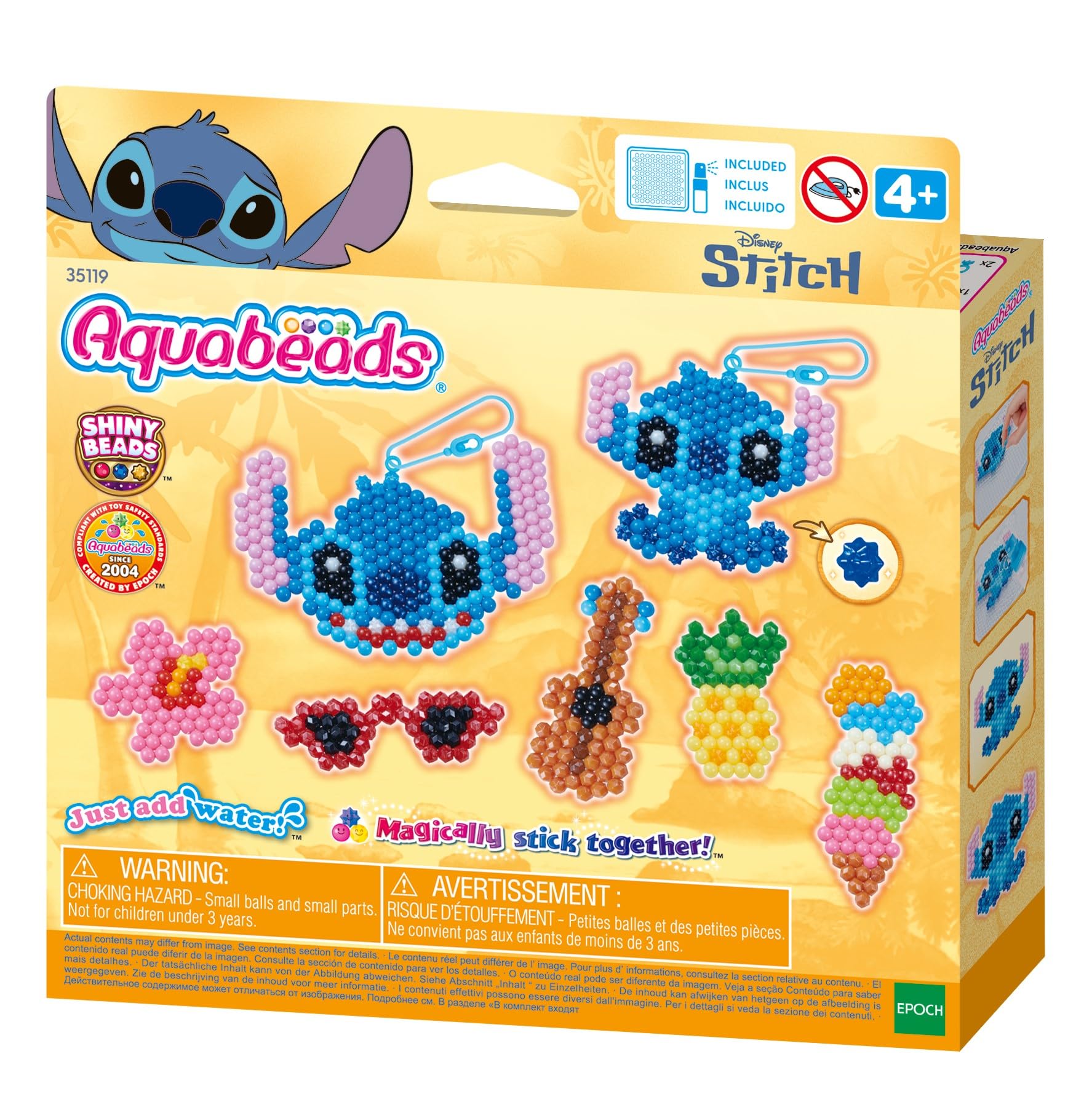 Aquabeads 35119 Stitch Keychain Craft Kit - Arts & Crafts Bead Set for Kids 4+