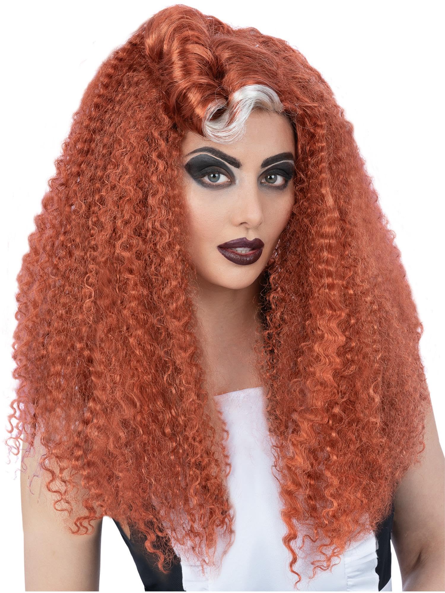 Smiffys Rocky Horror Show Magenta Wig - Long Wavy Style | Adult Women | One Size