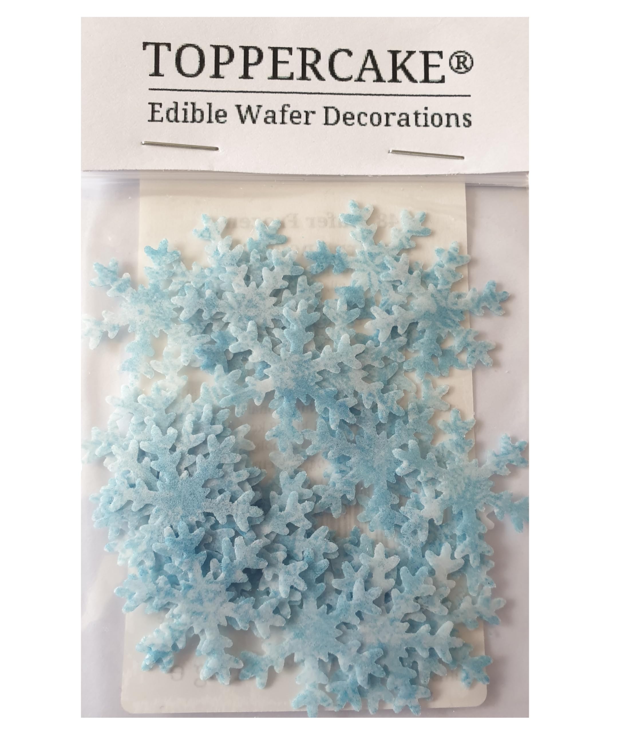 Toppercake - Edible Wafer Paper Frozen Snowflake Cake Decorations