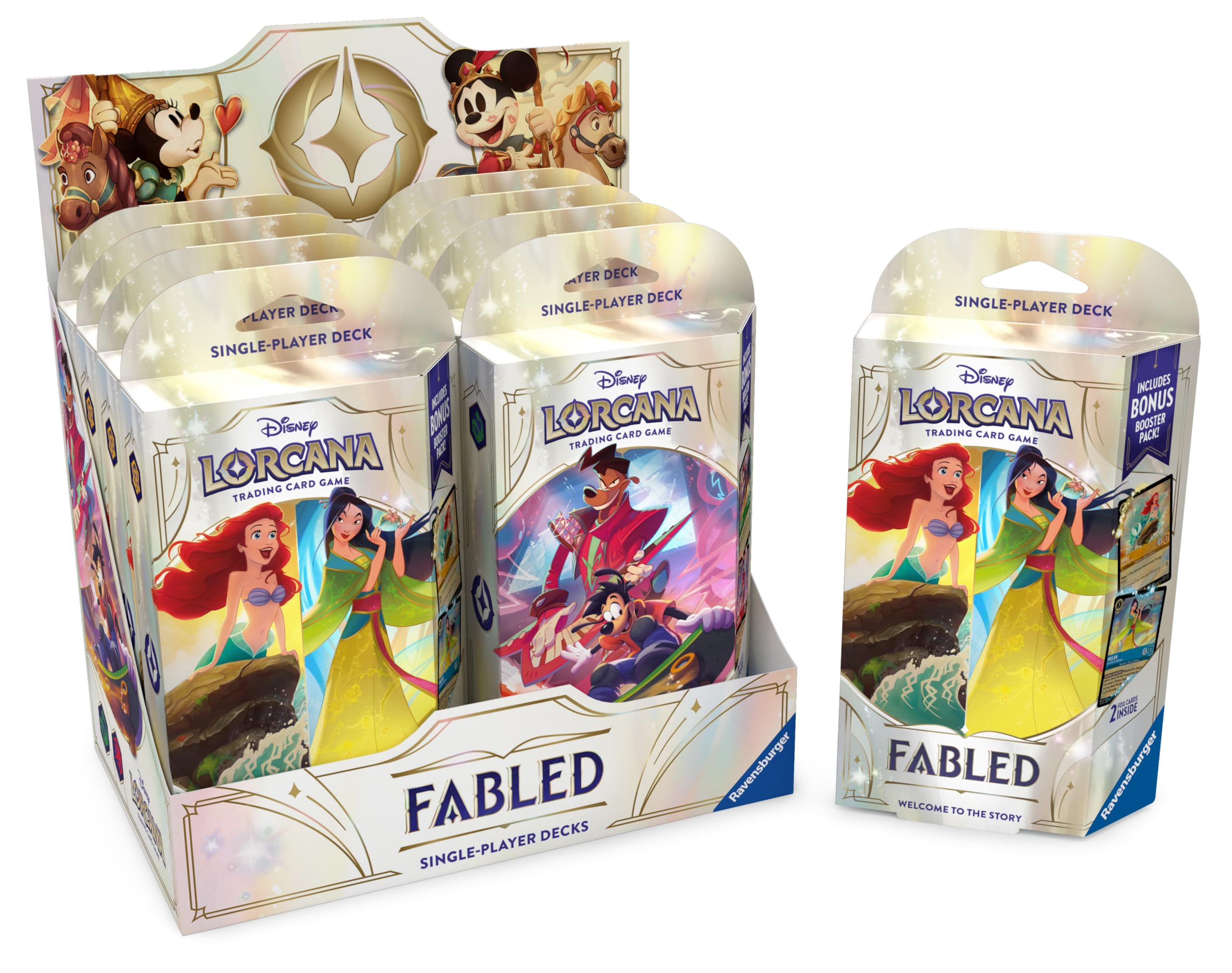 Ravensburger Disney Lorcana Trading Card Game - Fabled Starter Deck A - Emerald & Ruby 4