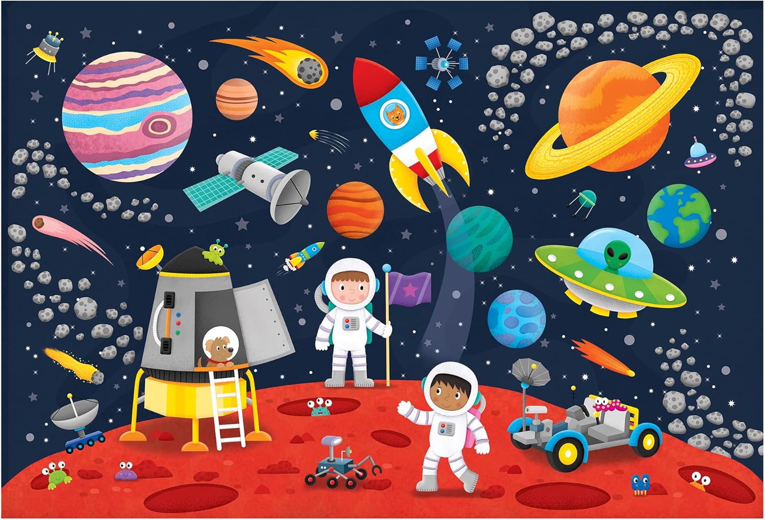 Galt Giant Floor Puzzle - Space, 30-Piece Educational Puzzle for Kids Ages 3-6 3