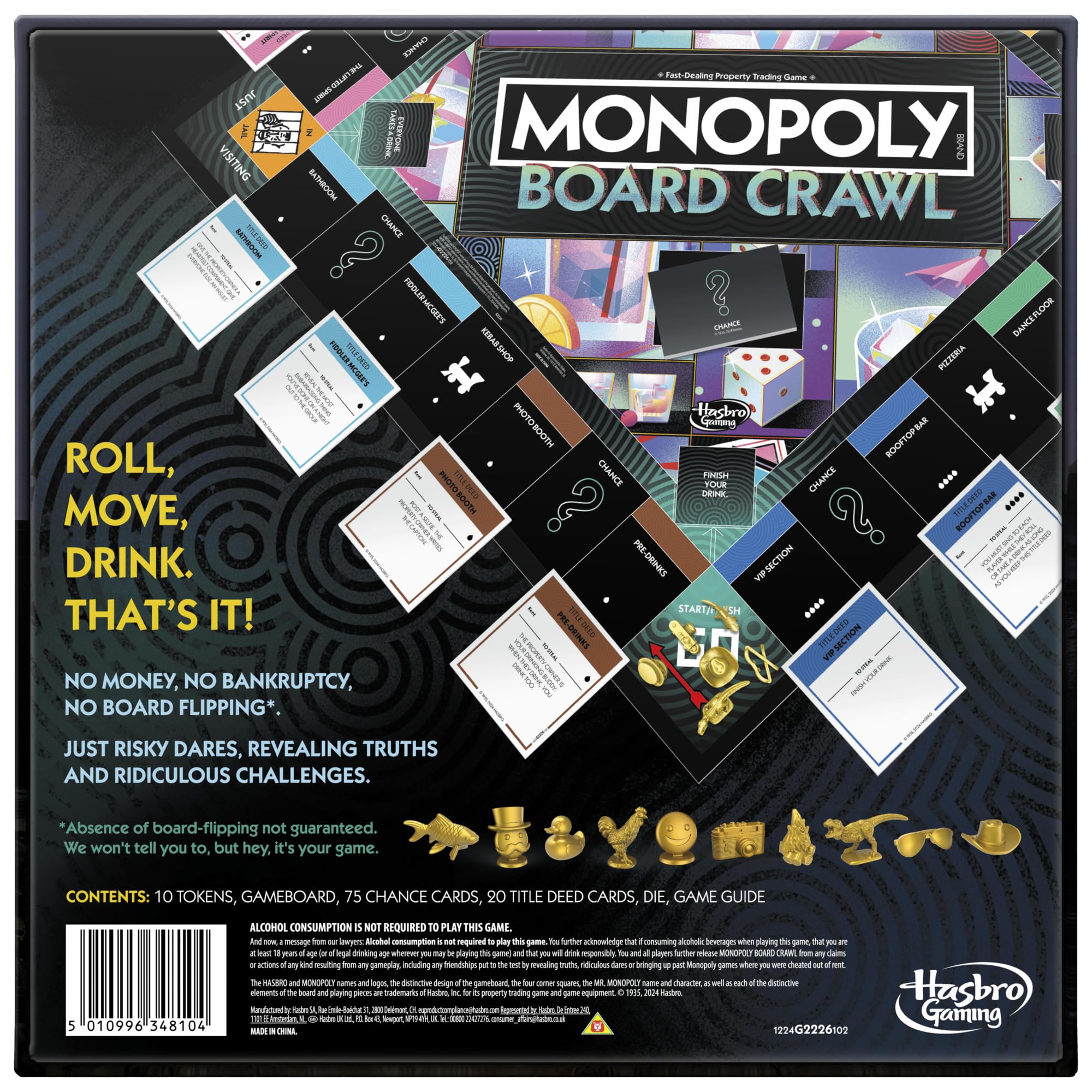 Monopoly Board Crawl Party Game – Official Adult Drinking Game Edition 3